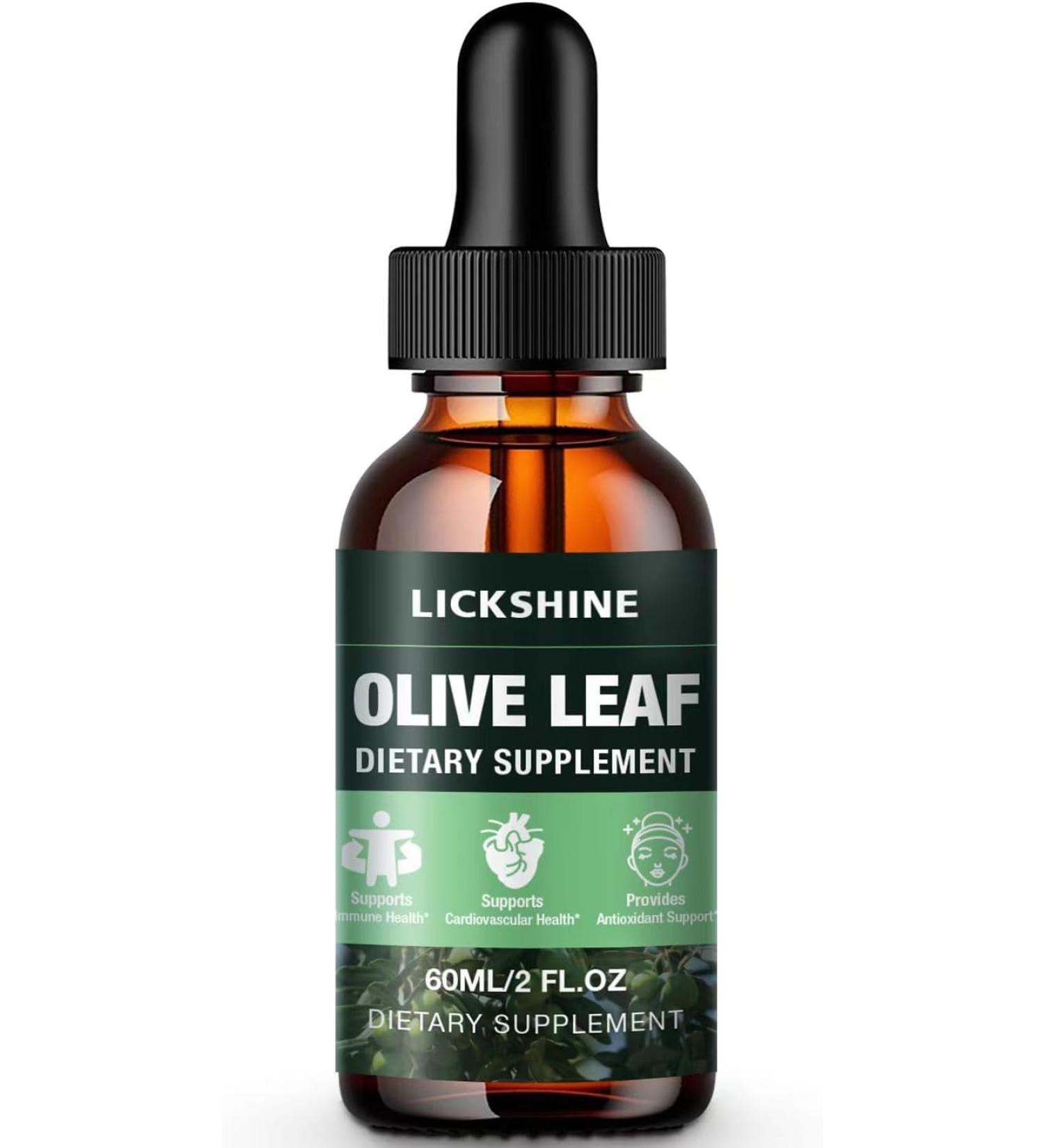 lickshine Olive Leaf Liquid Extract for Better Absorption - 2 Fl Oz. - Buy Online on GoSupps.com