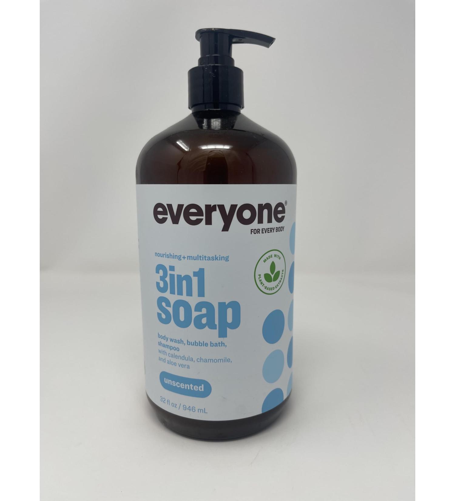 Everyone 3 in 1 Unscented Soap - 32oz | Gentle & Versatile for All Skin Types | International Shipping Available - Buy Online on GoSupps.com