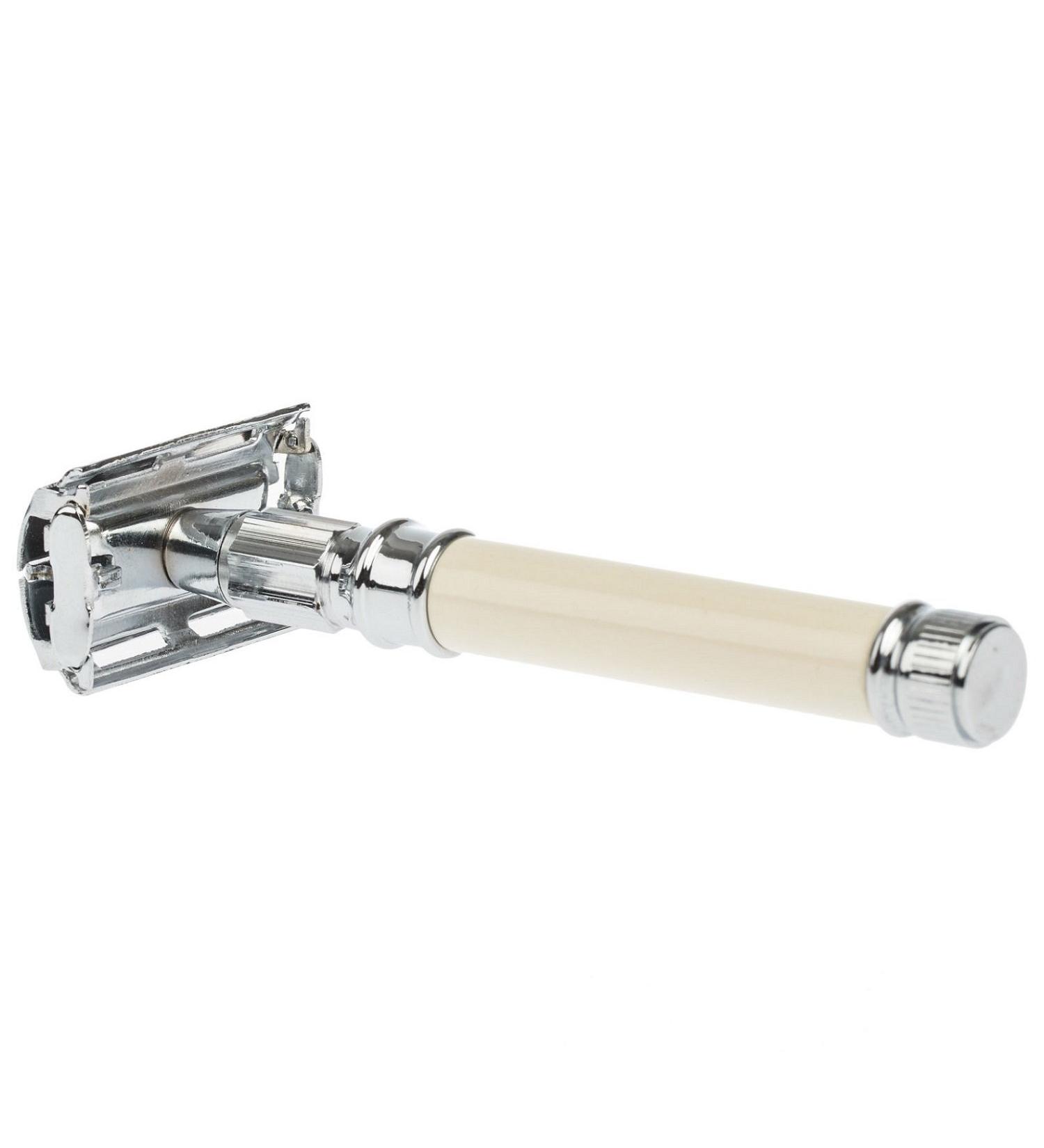 Buy Fendrihan Butterfly Safety Razor with Faux Ivory Handle Premium Shaving Experience | International Shipping Available - Buy Online on GoSupps.com