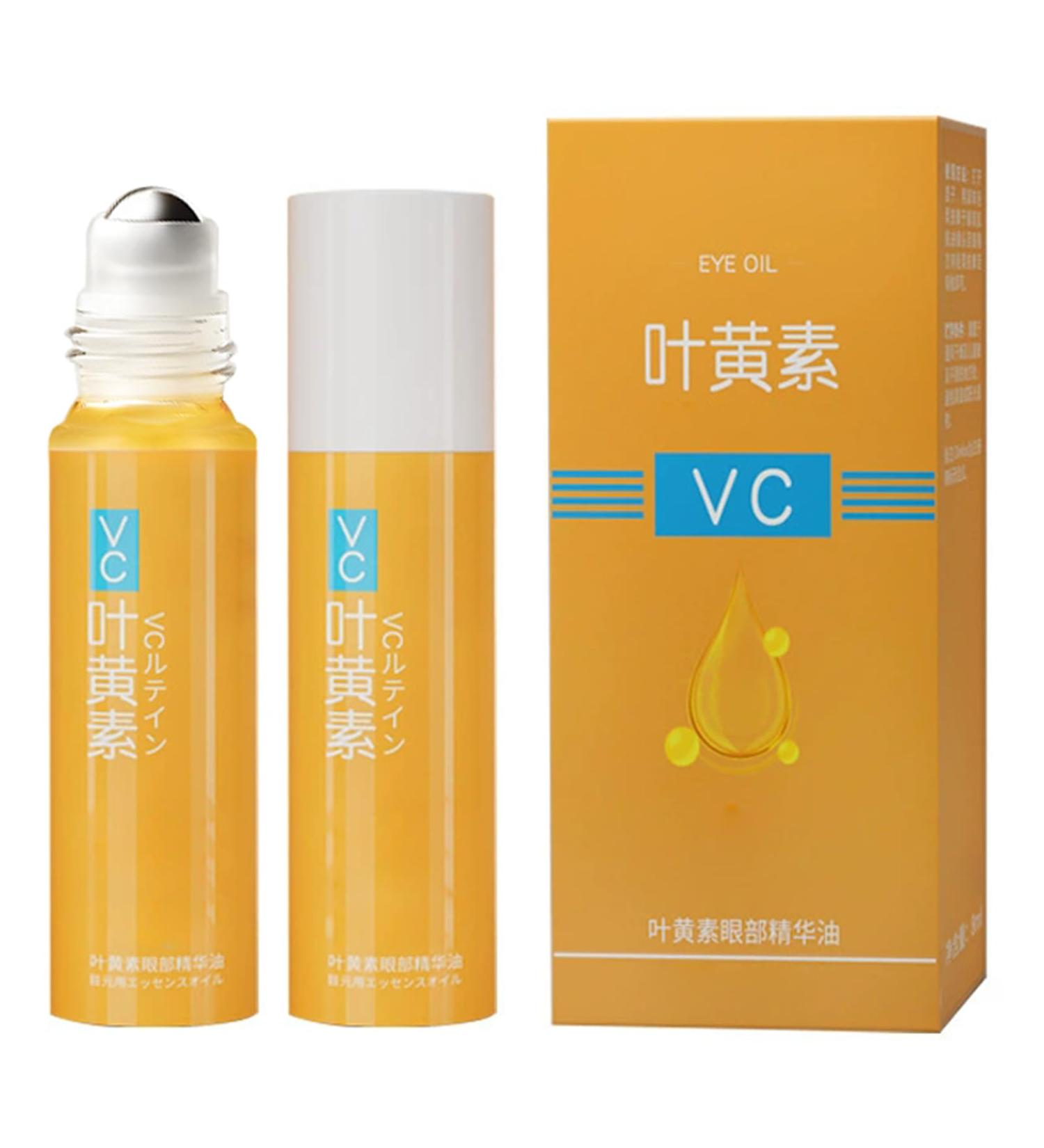 2PCS Bccnerty Anti Wrinkle Huile essentielle yeux lut ine et vitamine C S rum anti-rides la lut ine avec bille roulante VC Lutein Huile pour yeux s rum anti- ge pour Femme et Homme - Buy Online on GoSupps.com