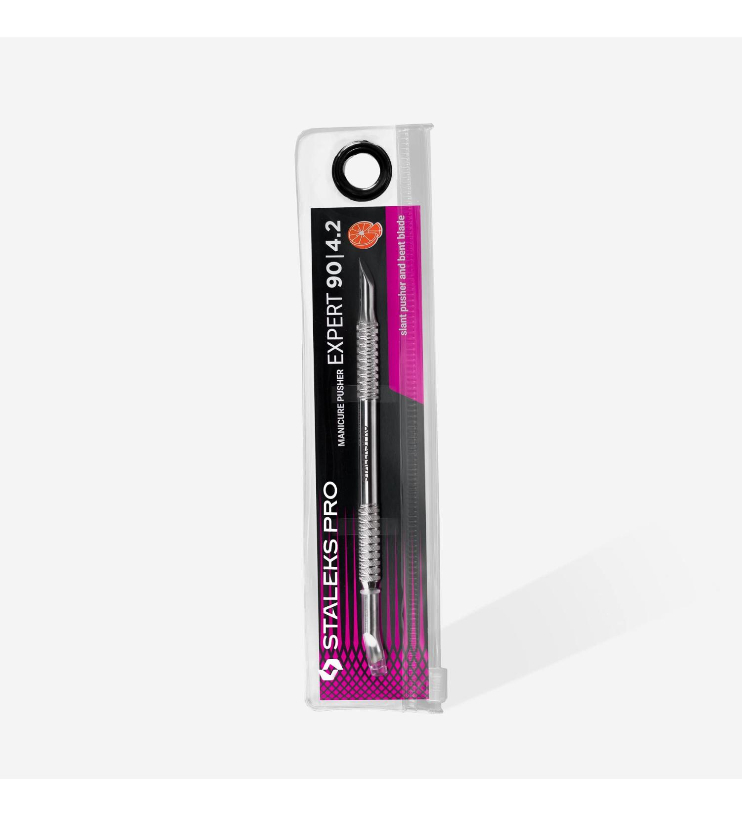 Buy Staleks Pro Expert PE-90/4.2 Cuticle Pusher with Curved Blade | Premium Nail Care Tool for Professionals | International Shipping - Buy Online on GoSupps.com