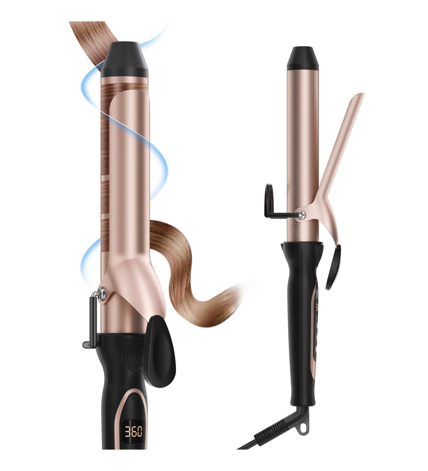Professional 1.25 Inch Curling Iron for Salon & Home | Instant Heat Dual Voltage Travel Wand for Long Hair - Buy Online on GoSupps.com