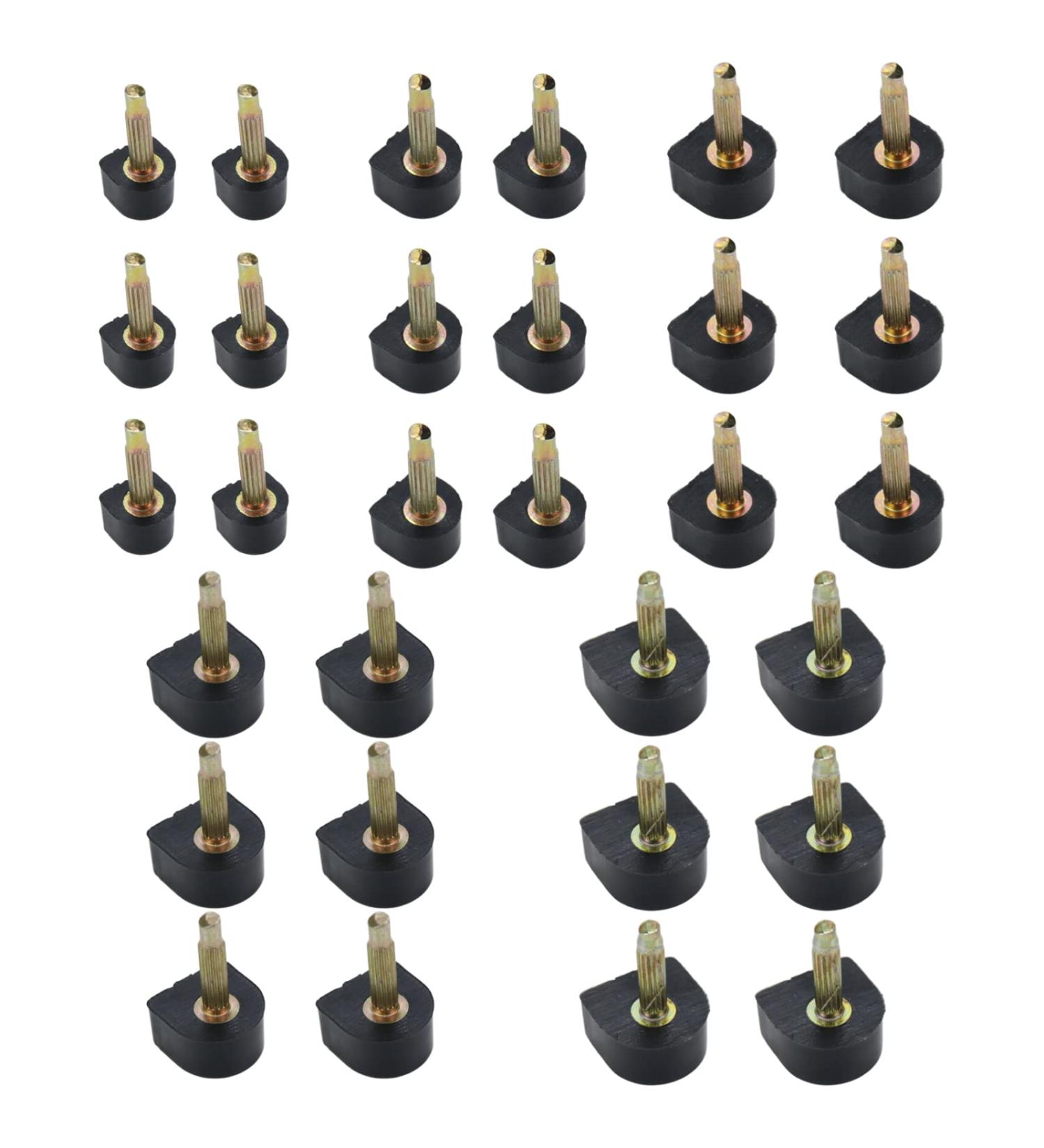 UTALIND 15 Pairs High Heel Tips Replacement Caps & Tool - 3mm Nail Diameter, U-Shape Dowels, 5 Sizes (8/9/10/11/12mm), Black - Buy Online on GoSupps.com
