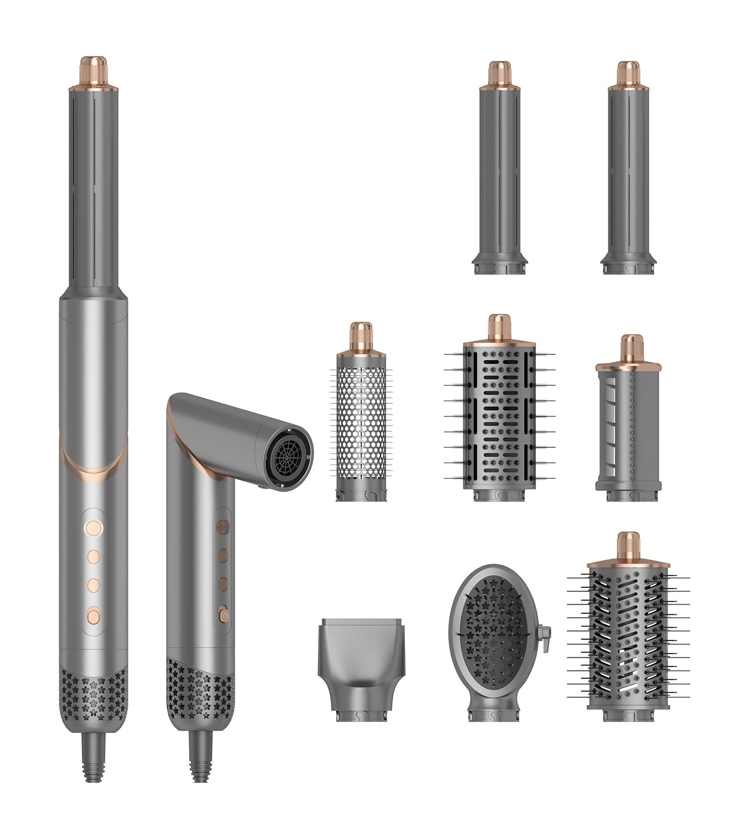 Buy Hair Dryer Brush & 8 in 1 Hair Styler - Fast Drying High-Speed Negative Ionic Technology - Buy Online on GoSupps.com