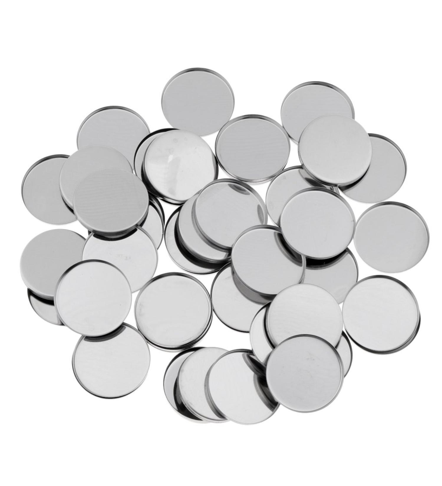 Buy 50x Round Empty Makeup Pans 36mm for Magnetic Eyeshadow - Ideal for Custom Makeup Refills & Organizing - Buy Online on GoSupps.com