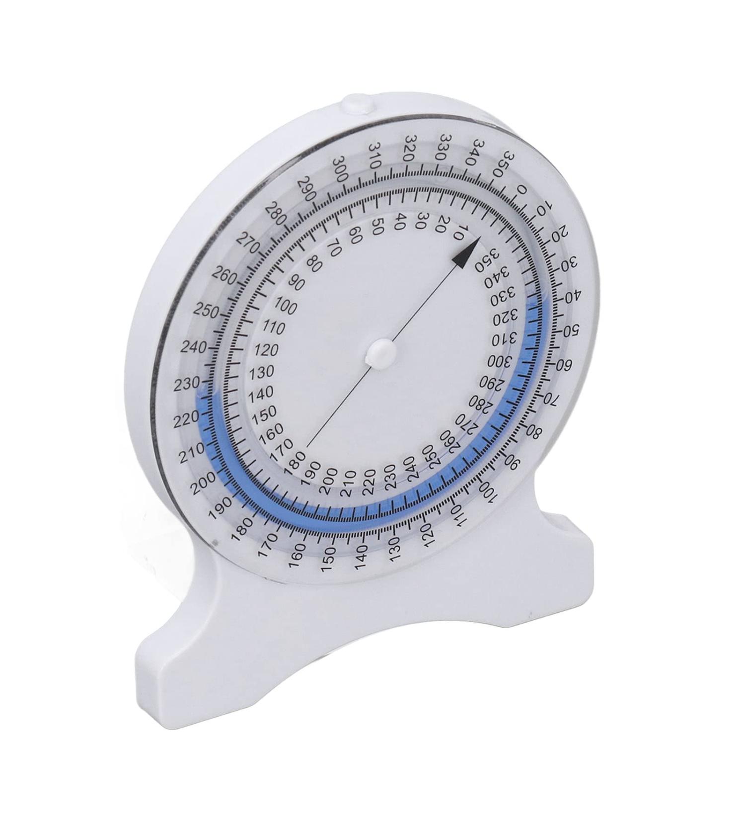 Inclinometer Good Sealing Bubble Therapy Inclinometer Scratch Resistant Clean Easy Rotation Non Leak for Students Professionals for Measure Motion Range (Blue) - Buy Online on GoSupps.com