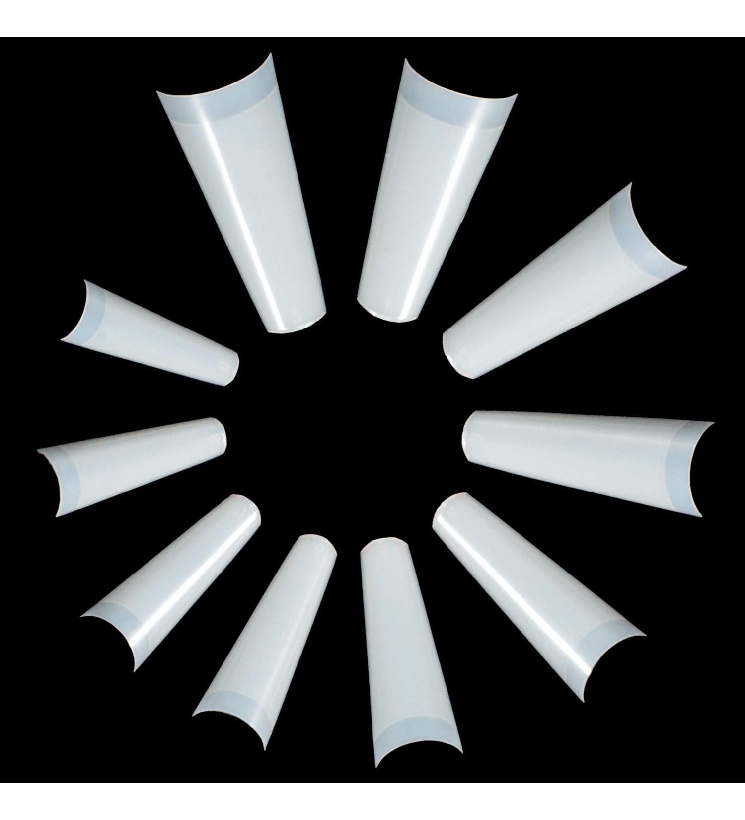 500 Pieces Natural Cowboy French Nail Tips - DIY Nail Art & Studios | 10 Sizes for Perfect Fit - Buy Online on GoSupps.com