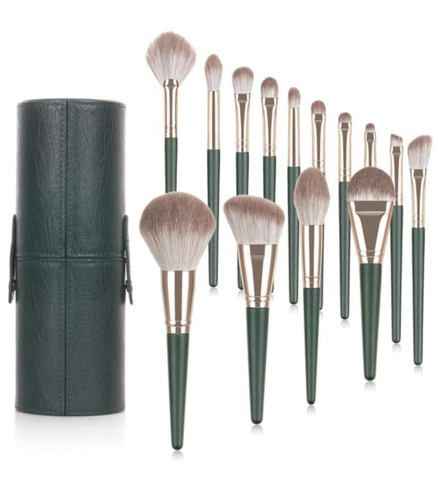 Super Soft Makeup Brush Set - Gray Powder & Blusher Brushes | Cangzhou Beauty Tools (18cm - Buy Online on GoSupps.com