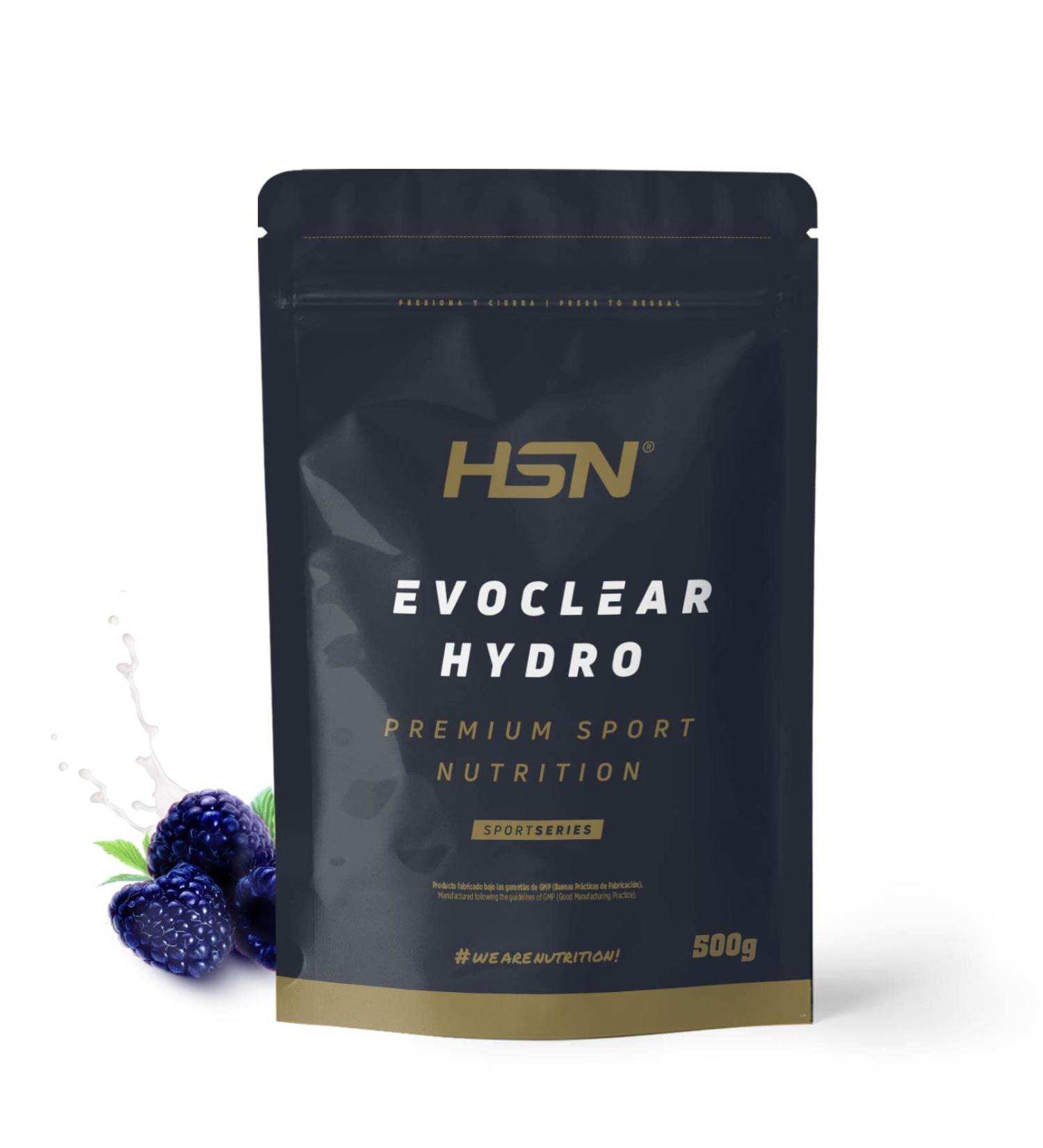 HSN Evoclear Hydro Clear Whey Blue raspberry flavor 500 g 20 spouts hydrolyzed protein isolation from whey protein type refreshing juice nonGMO vegetarian glutenfree without soy - Buy Online on GoSupps.com