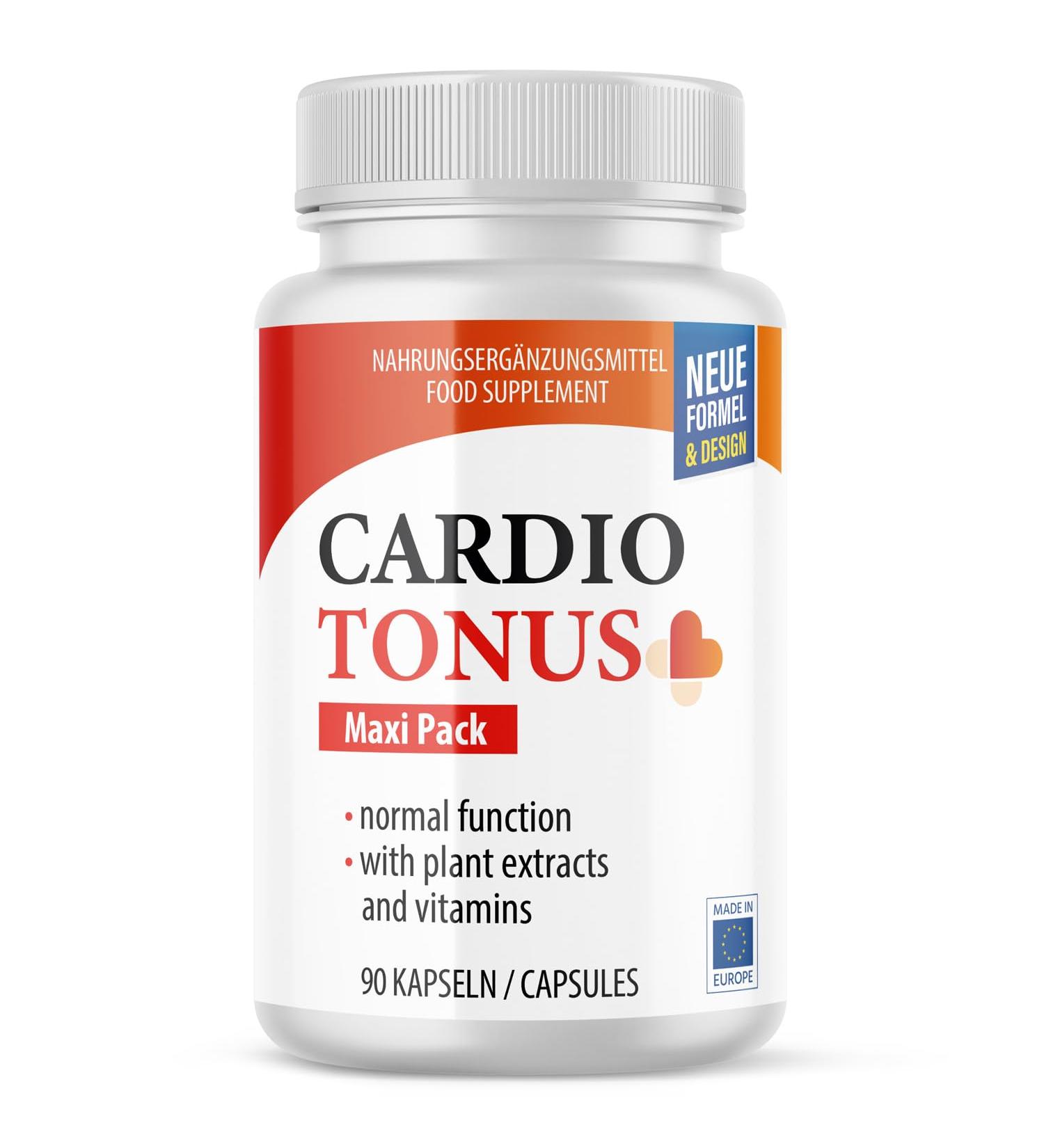 Cardiotonus Capsules - Premium Quality for Men & Women - 90 Capsule Maxipack | International Shipping Available - Buy Online on GoSupps.com