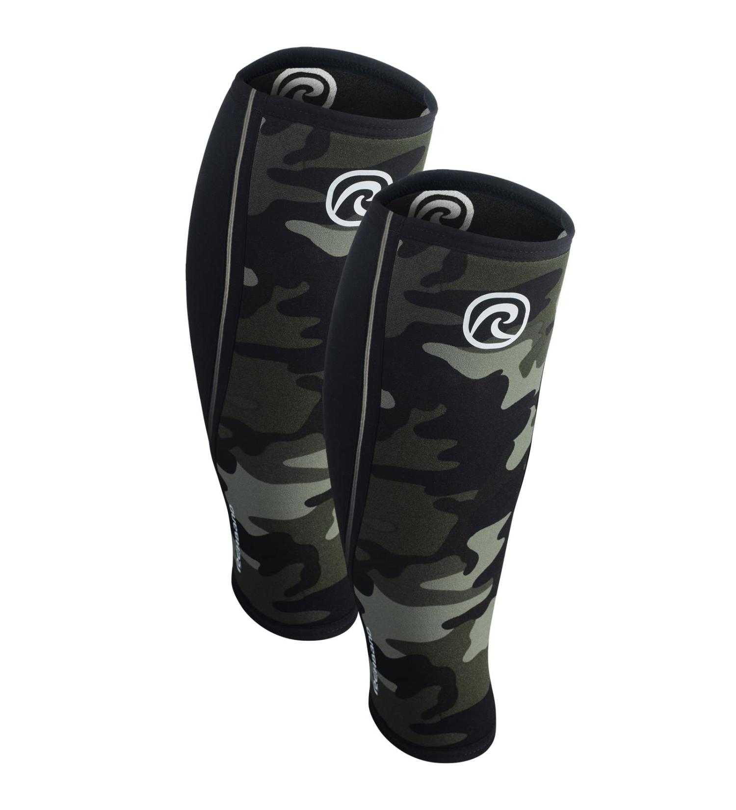 Rehband Neoprene Calf Bandage - Compression & Shin Protection for Deadlifts | Camouflage - 1 Pair - Buy Online on GoSupps.com
