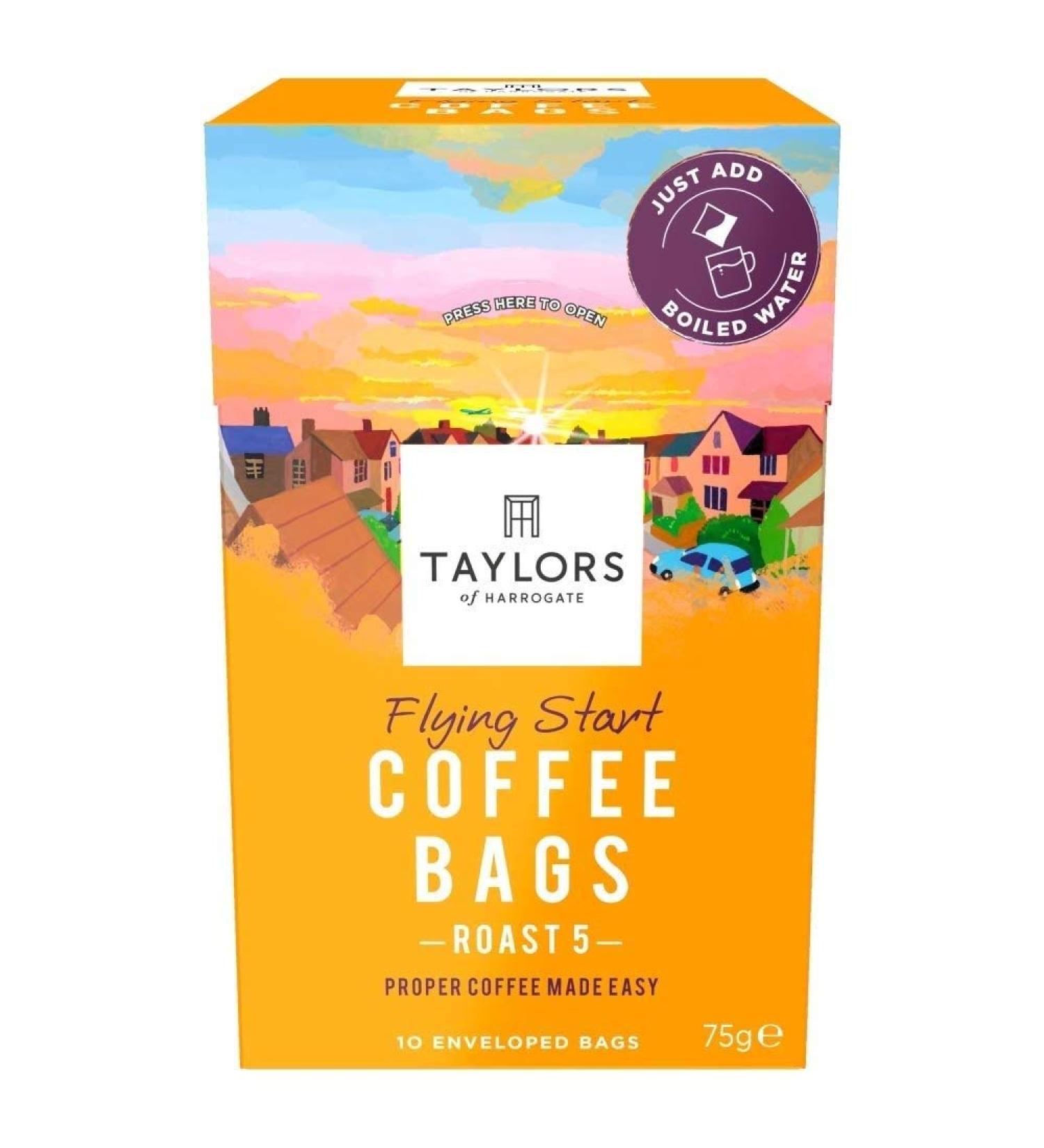 Coffee Taylors of Harrogate Fair Trade Roast Ground Coffee (Pack of 10)