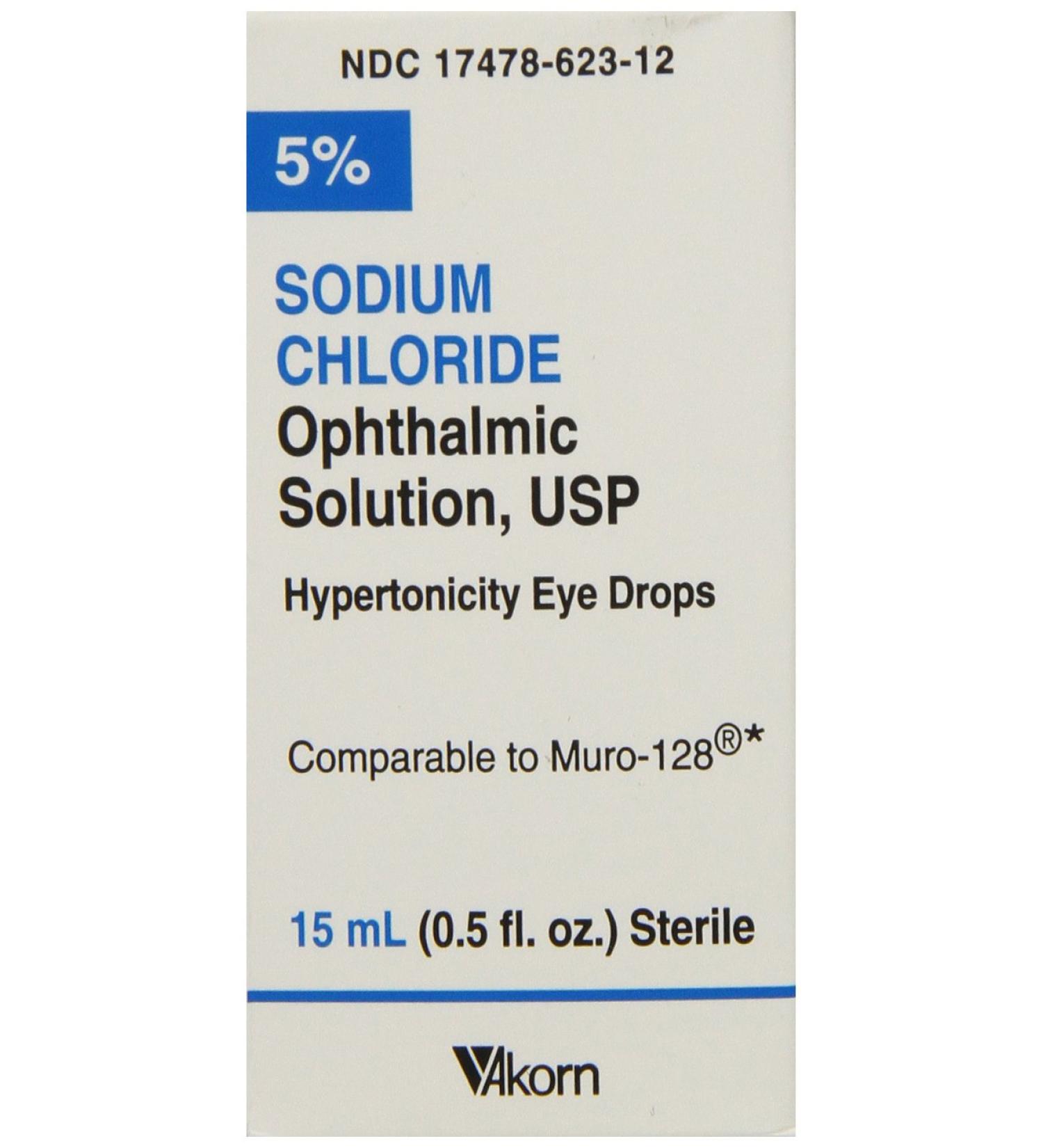 Sodium Chloride Ophthalmic Drops 5% 15mL - Pack of 3 | Eye Care Solution - Buy Online on GoSupps.com