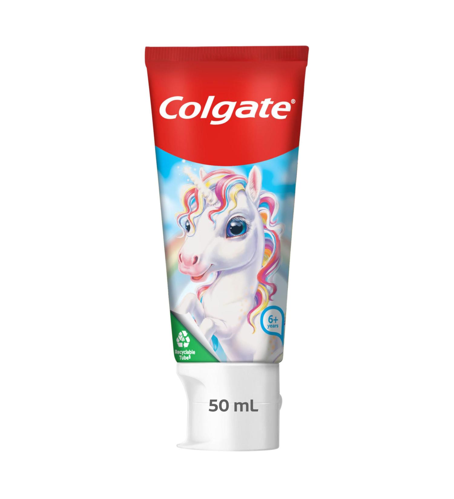 Colgate Kids Animal Toothpaste | 6+ years | Pleasant mint-flavored toothpaste for children | Fresh breath | Fluoride toothpaste | Gently cleans teeth and protects gums | 50 ml - Buy Online on GoSupps.com