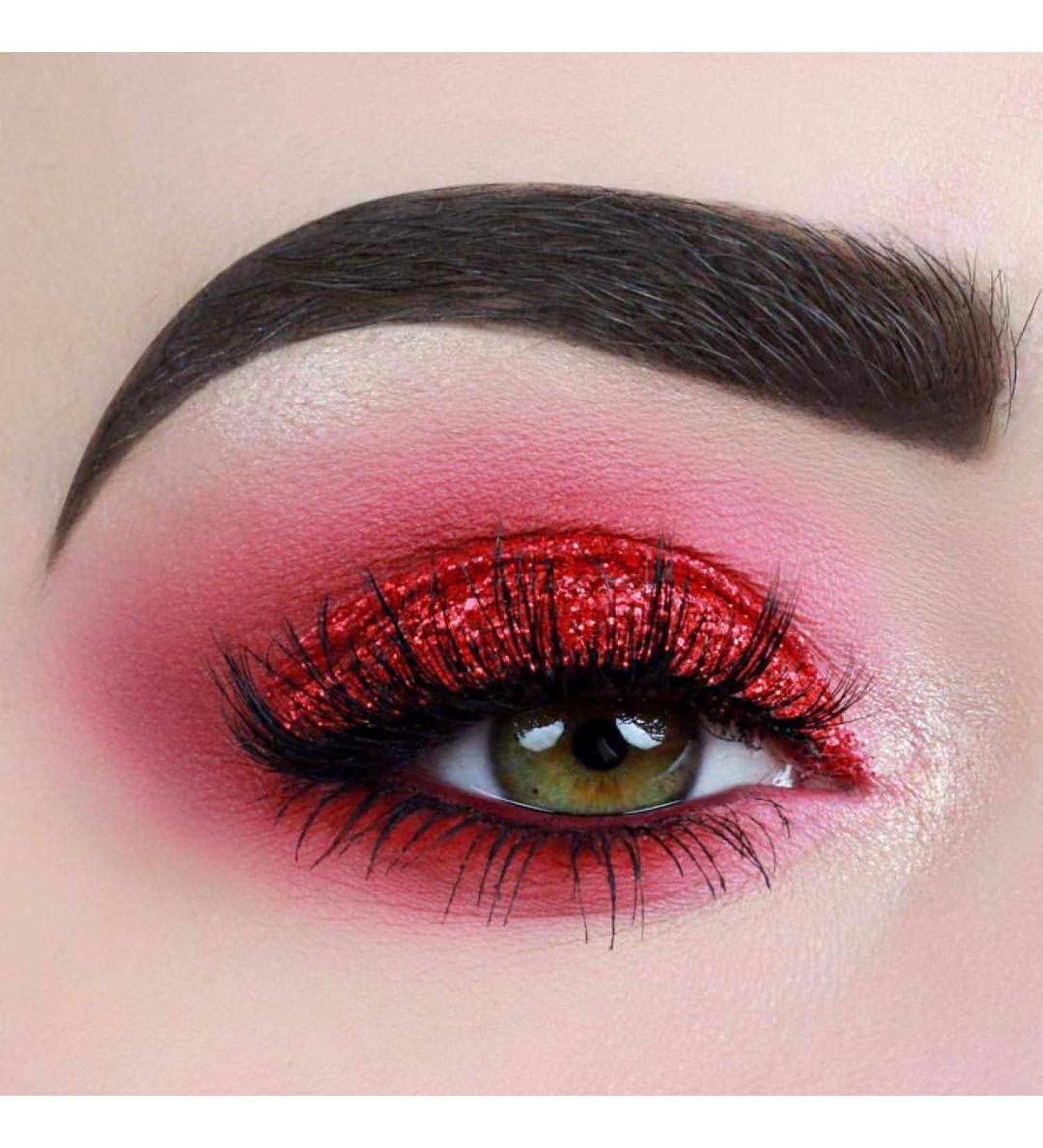 LA Splash Metallic Red Eyeshadow Powder - Crystallized Glitter for Carnival, Masquerade, Party, Holiday - Buy Online on GoSupps.com