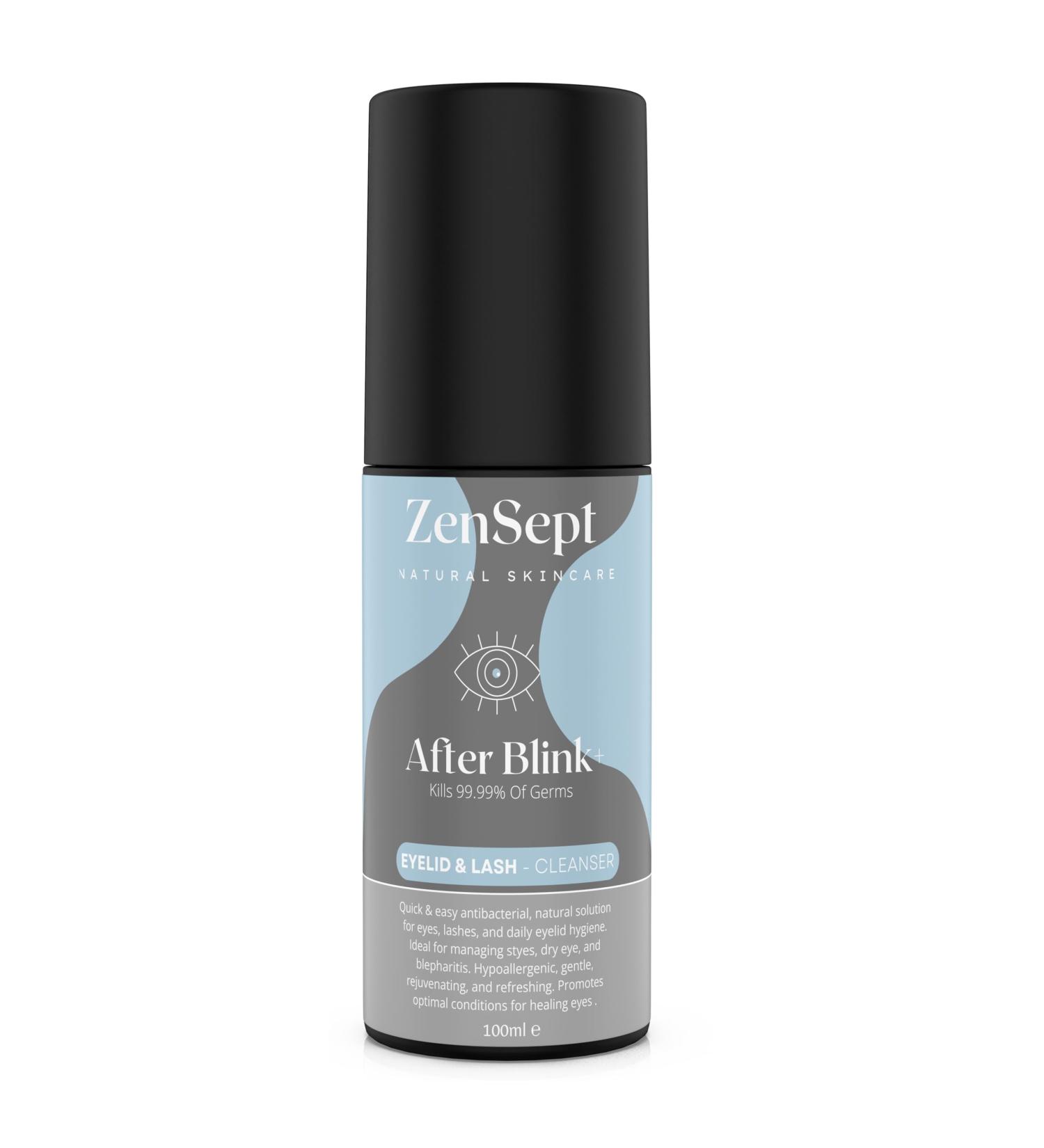 ZenSept Hypochlorous Acid Eyelid Cleanser 100ml - Preservative-Free, Alcohol-Free, pH Neutral, Gentle Lash Cleanser for Anti-Dryness - Buy Online on GoSupps.com