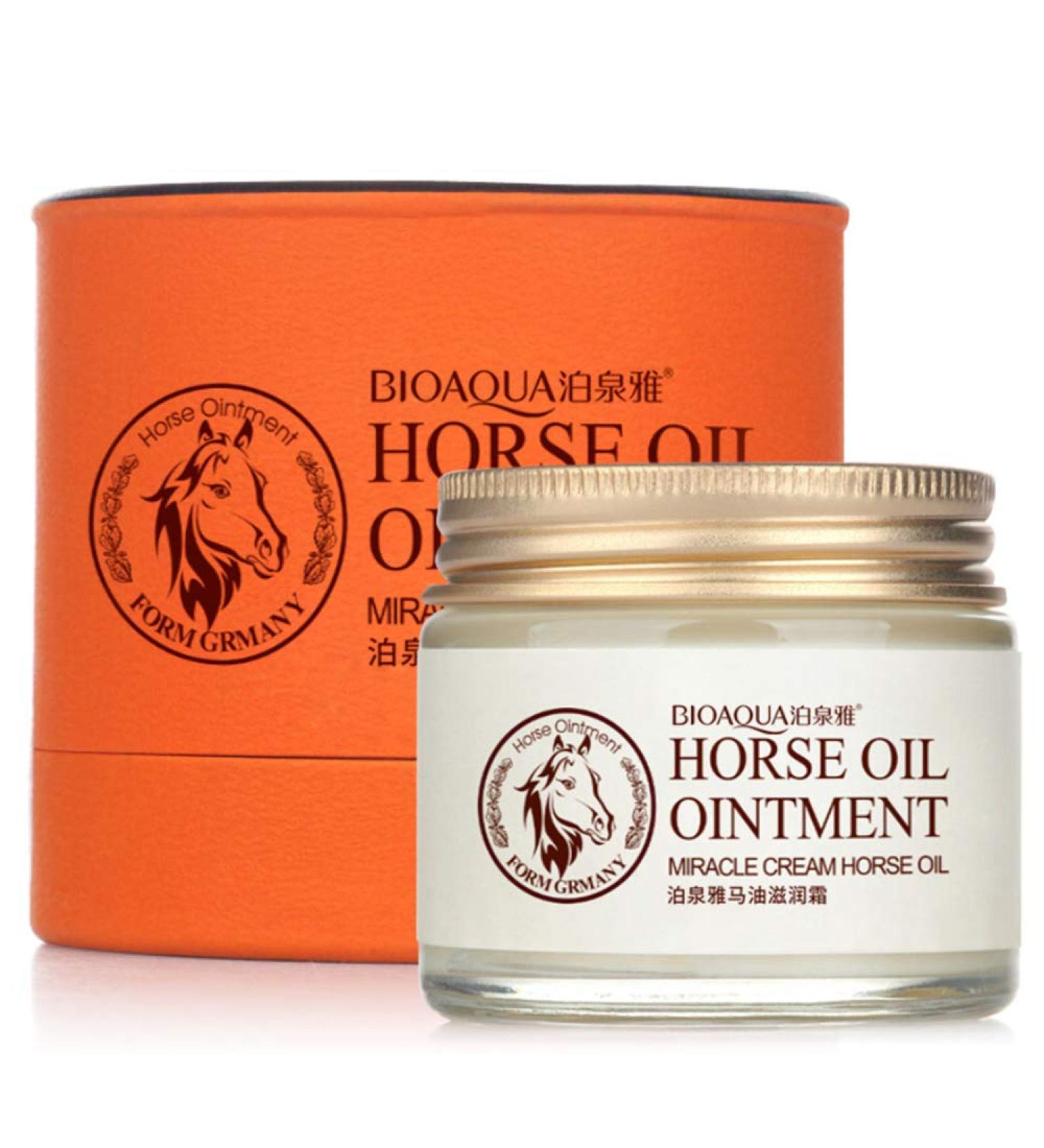BIOAQUA Horse Oil Ointment - Miracle Cream for Anti-Aging & Rejuvenation | German Formula 70g - Shop Internationally - Buy Online on GoSupps.com