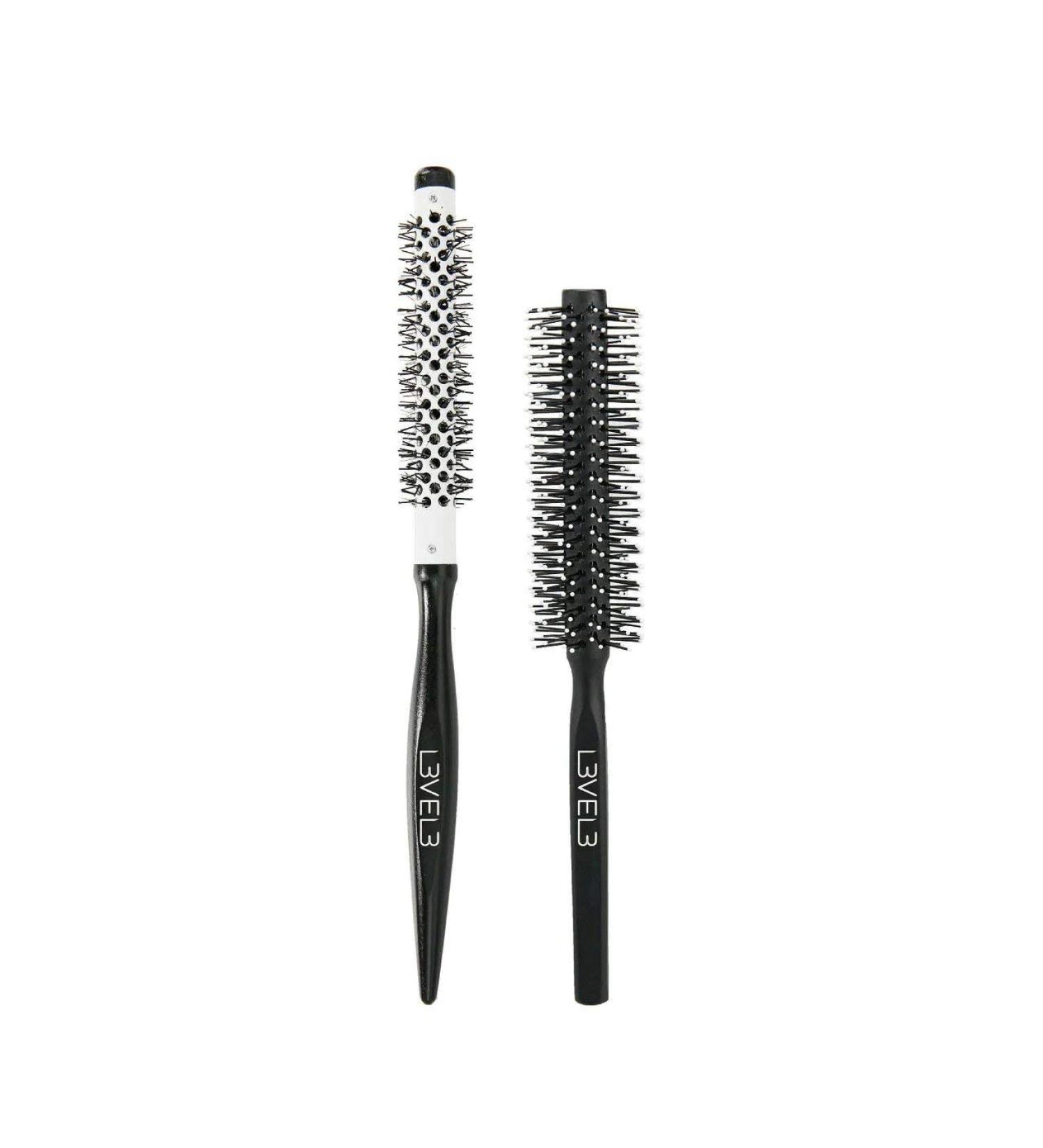 Level 3 Round Brush Set - Professional Lightweight Design for Hair Stylists - Heat Resistant - 2pc - Buy Online on GoSupps.com