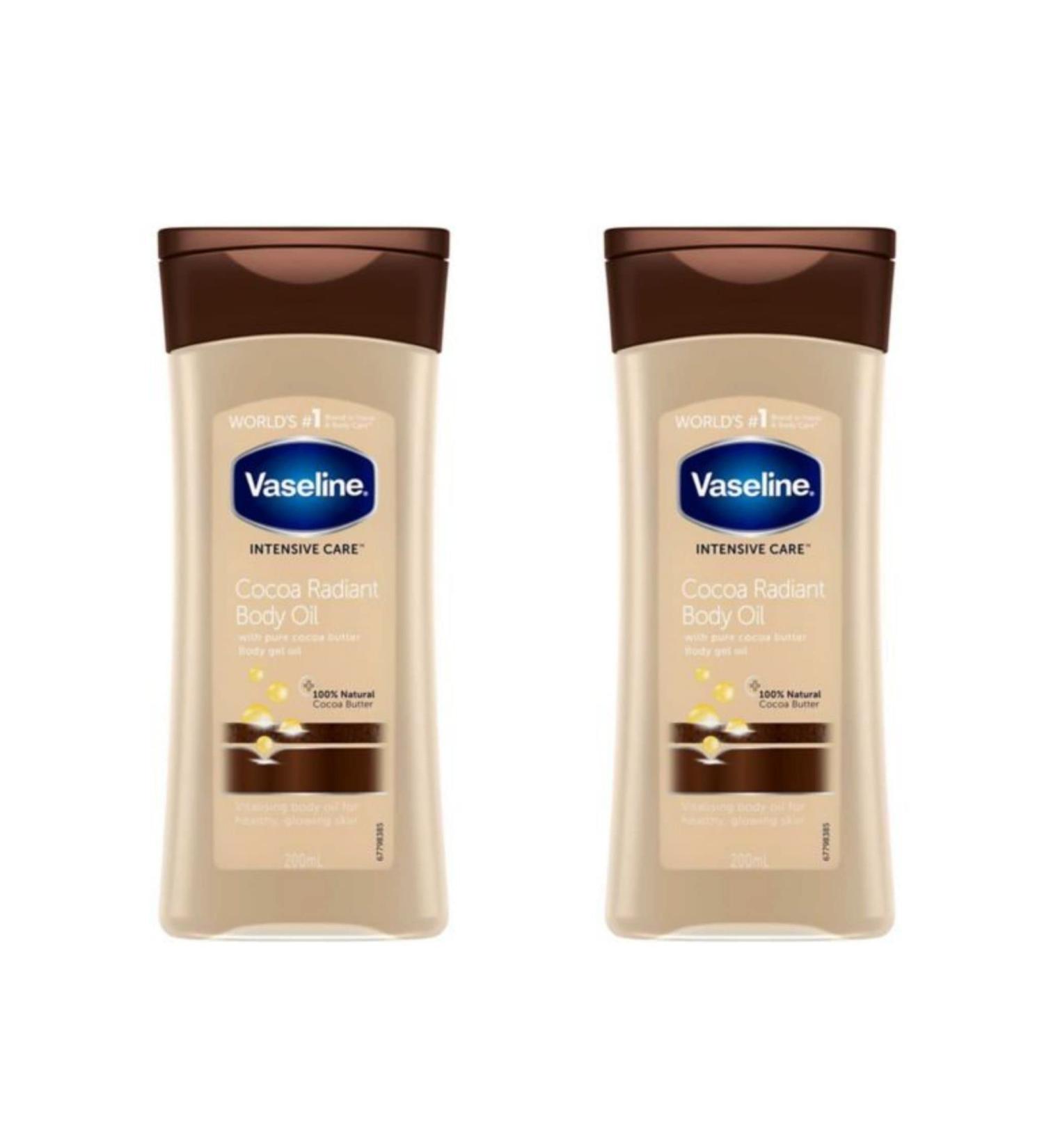  SOUREPOSE Vaseline Intensive Care Cocoa Radiance Body Oil Set of 2 200ml - Buy Online on GoSupps.com
