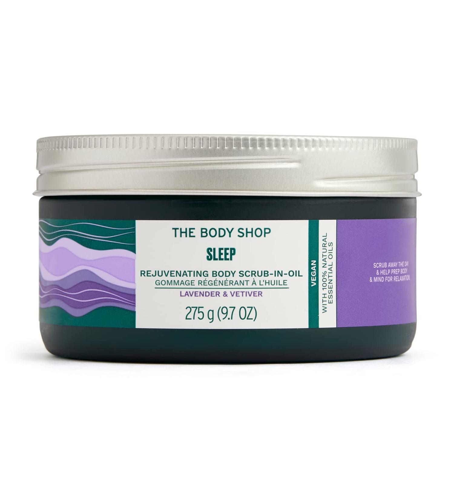 Buy The Body Shop Sleep Rejuvenating Body Scrub-in-Oil | Lavender & Vetiver | Vegan Exfoliating Skin Care 9.7oz International Shipping - Buy Online on GoSupps.com