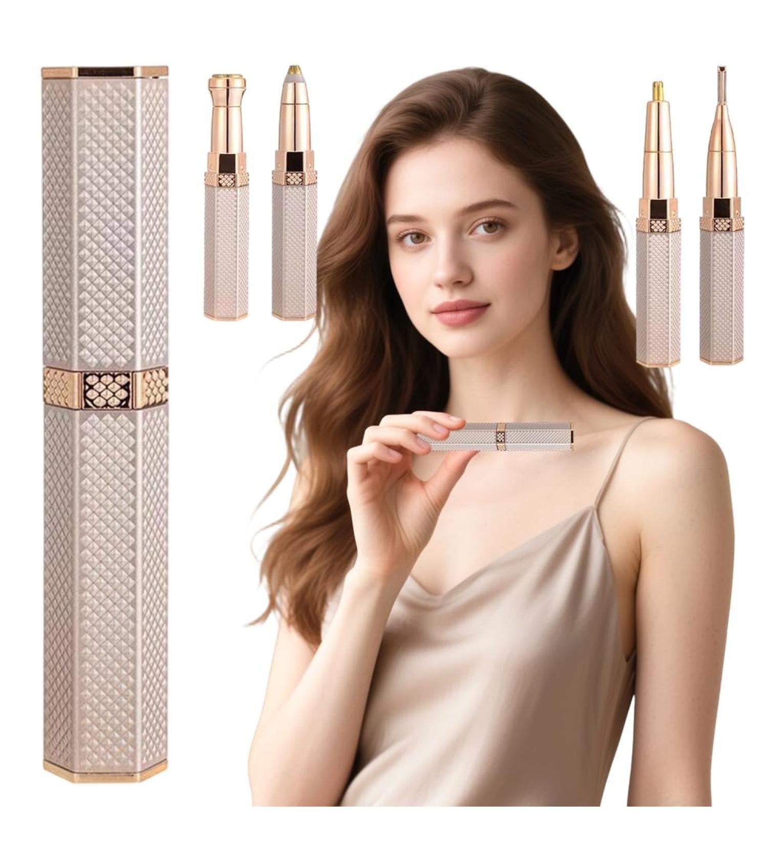 XJJAUGKLY Facial Hair Remover for Women 4 in 1 Nose Hair Trimmer for Women Electric Eyebrow Shaver Bikini Trimmer for Eyebrows Ears Legs Arms Armpits Body Hair - Buy Online on GoSupps.com