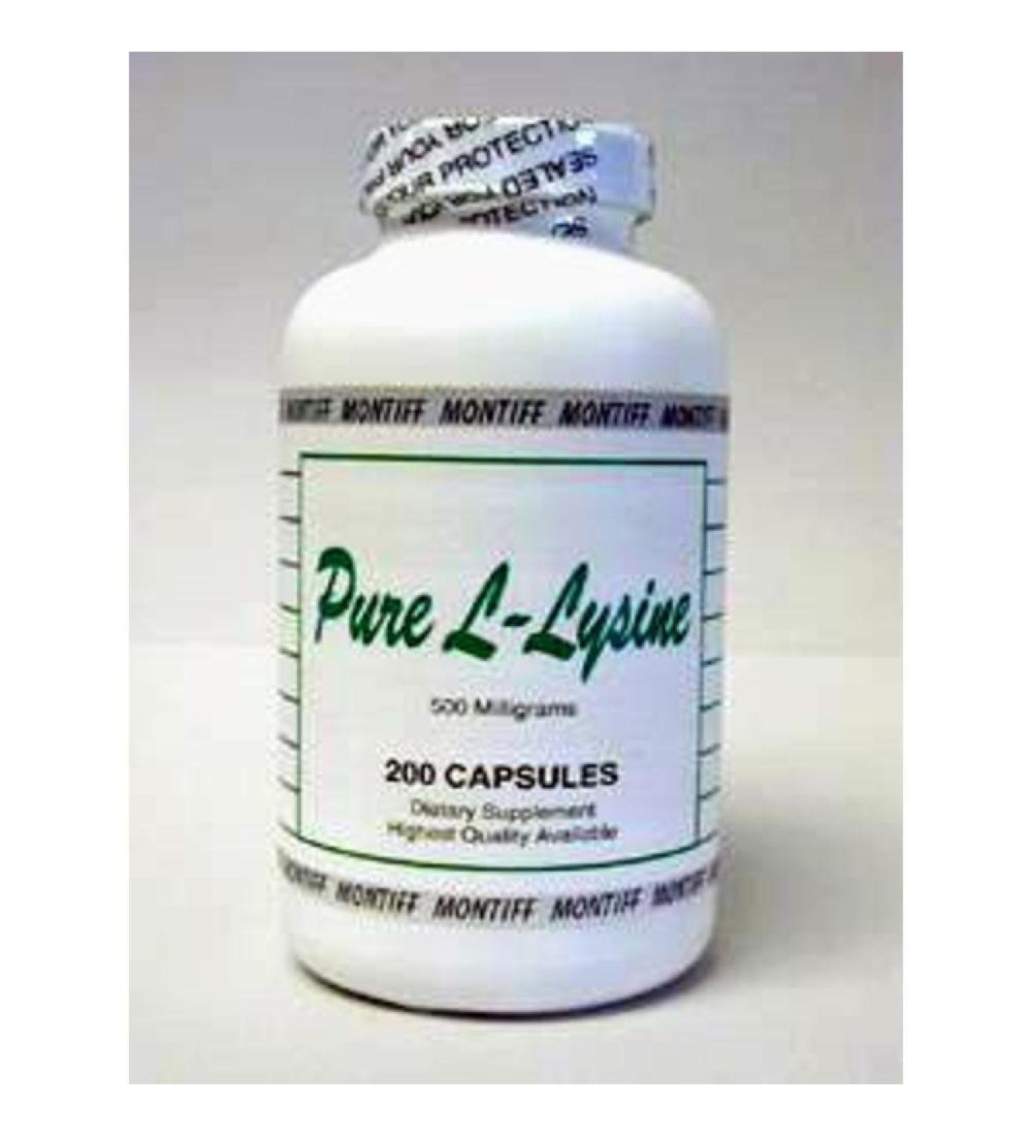 Pure L Lysine 500 mg 200 Cap