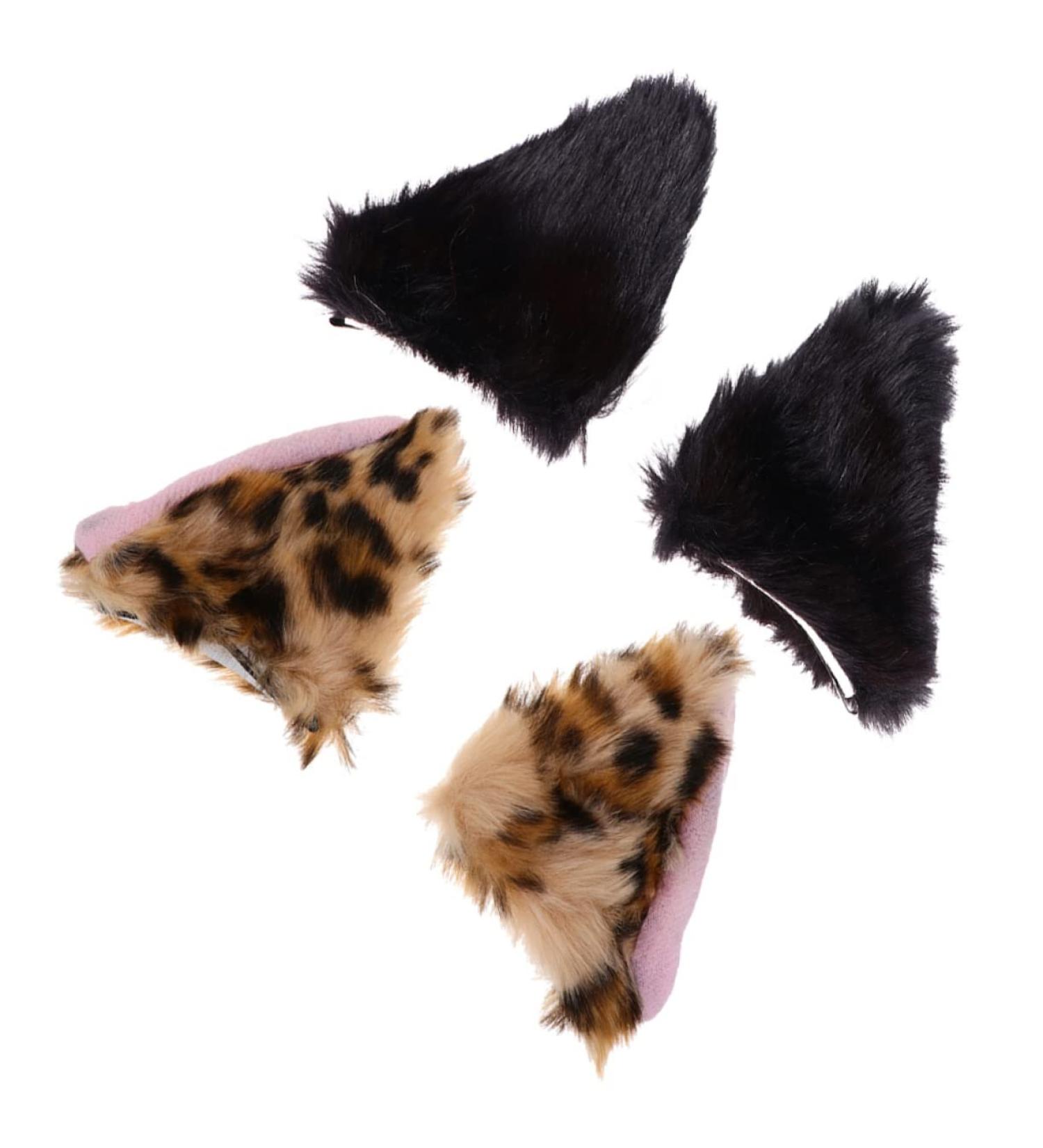 FRCOLOR 2 Pairs fox ear hair clip animals hair clips kids barrettes for hair women hair clip hair barrettes furry hair clips hair clip for women plush fox child cosplay flannel cat ear hat - Buy Online on GoSupps.com