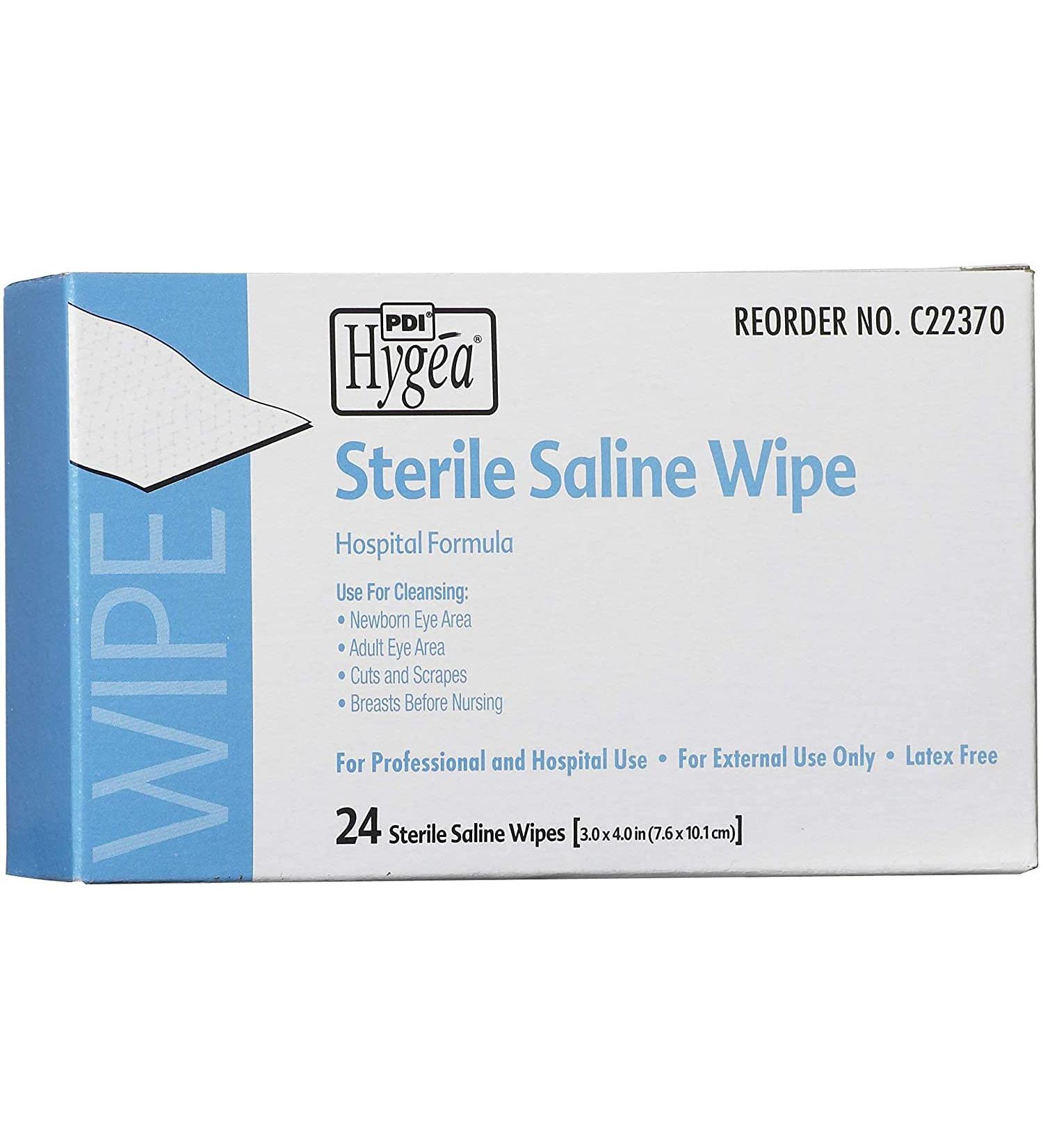 Saline Wipe Hygea Individual Packet Saline Unscented 1 Count