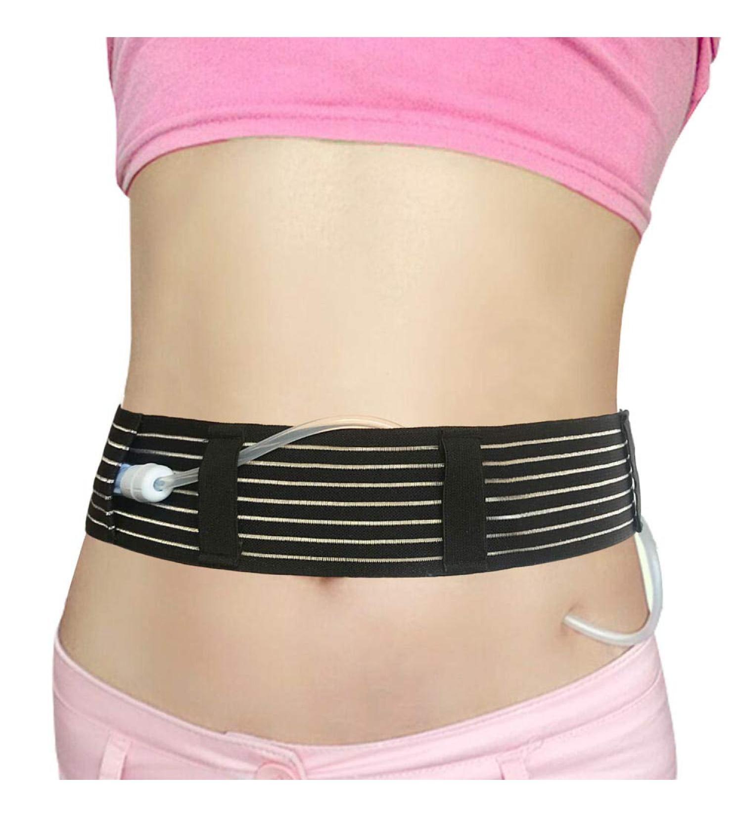 Breathable Peritoneal Dialysis Belt & Feeding Tube Holder - Medium (28-41 Inch) Black | Medical Nursing Supplies - Buy Online on GoSupps.com