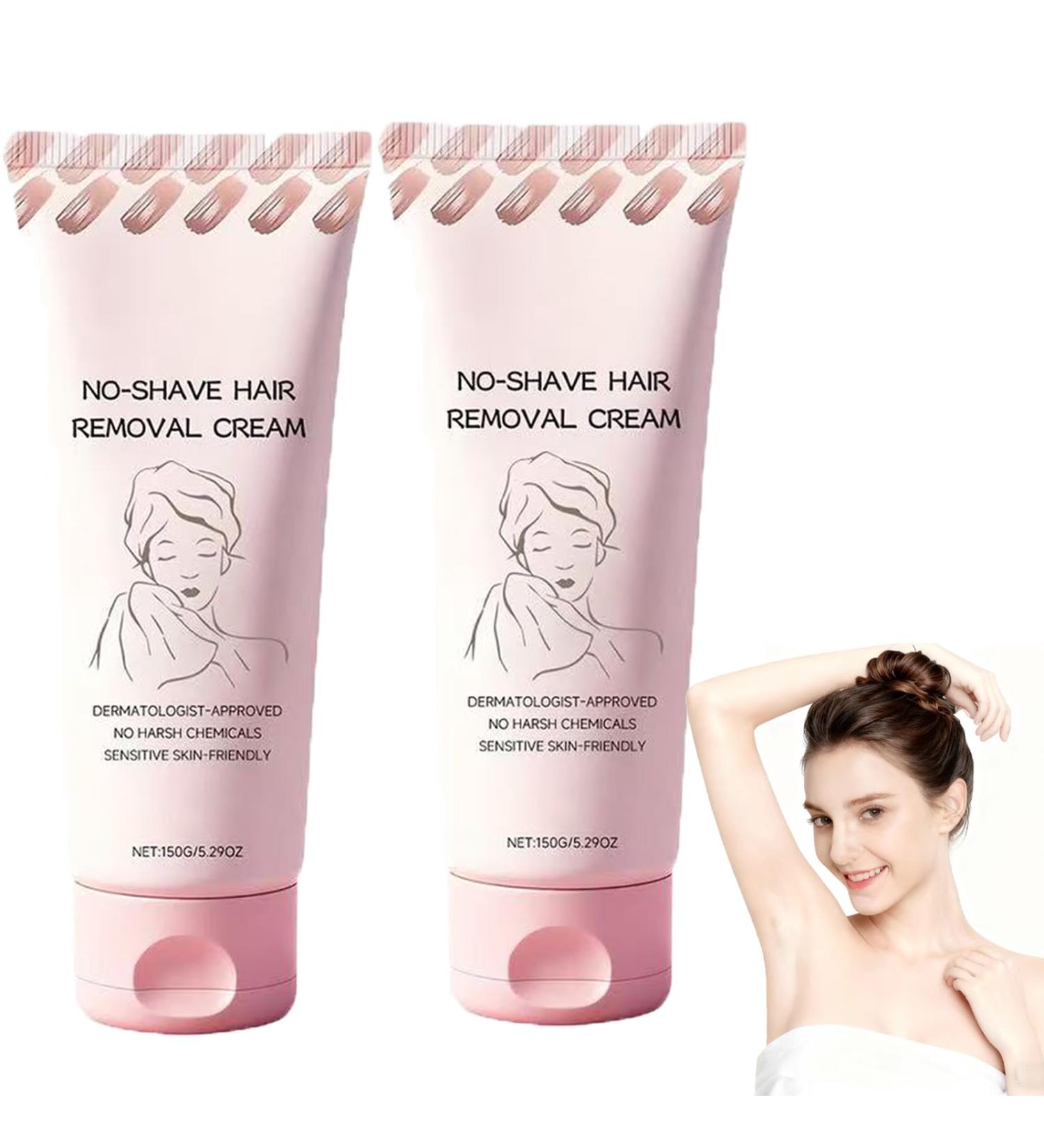 No shave Hair Removal Cream cr me raser pour femmes cr mes d pilatoires pour peaux sensibles cr mes d' pilation pour le visage hydrate et nourrit la peau. (2 pi ces) 2 pi ces. - Buy Online on GoSupps.com