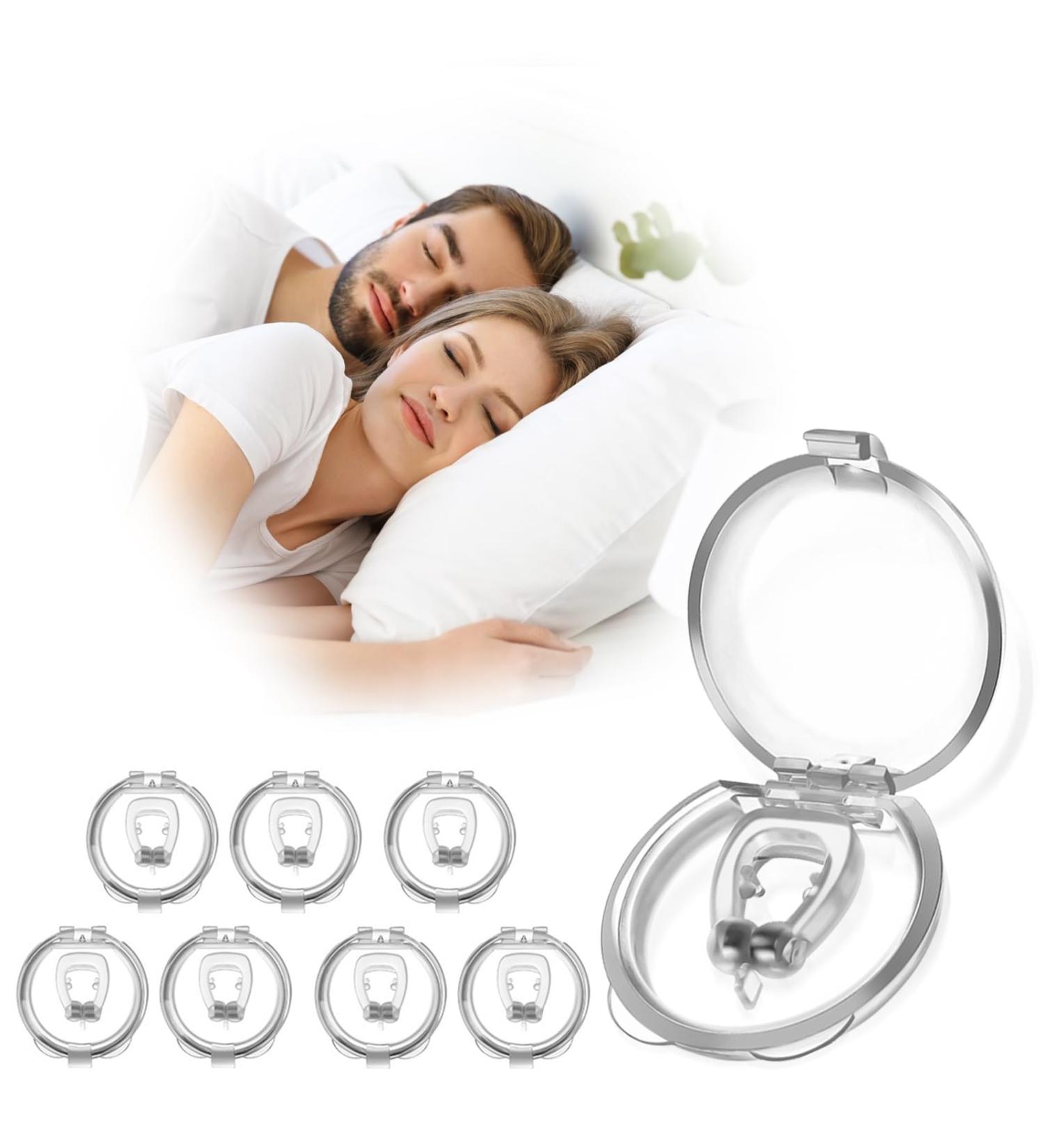 Buy Premium Anti Snoring Devices - Upgraded Silicone Magnetic Nose Clip for Men & Women | Effective Snore Stopper (8pcs - Buy Online on GoSupps.com