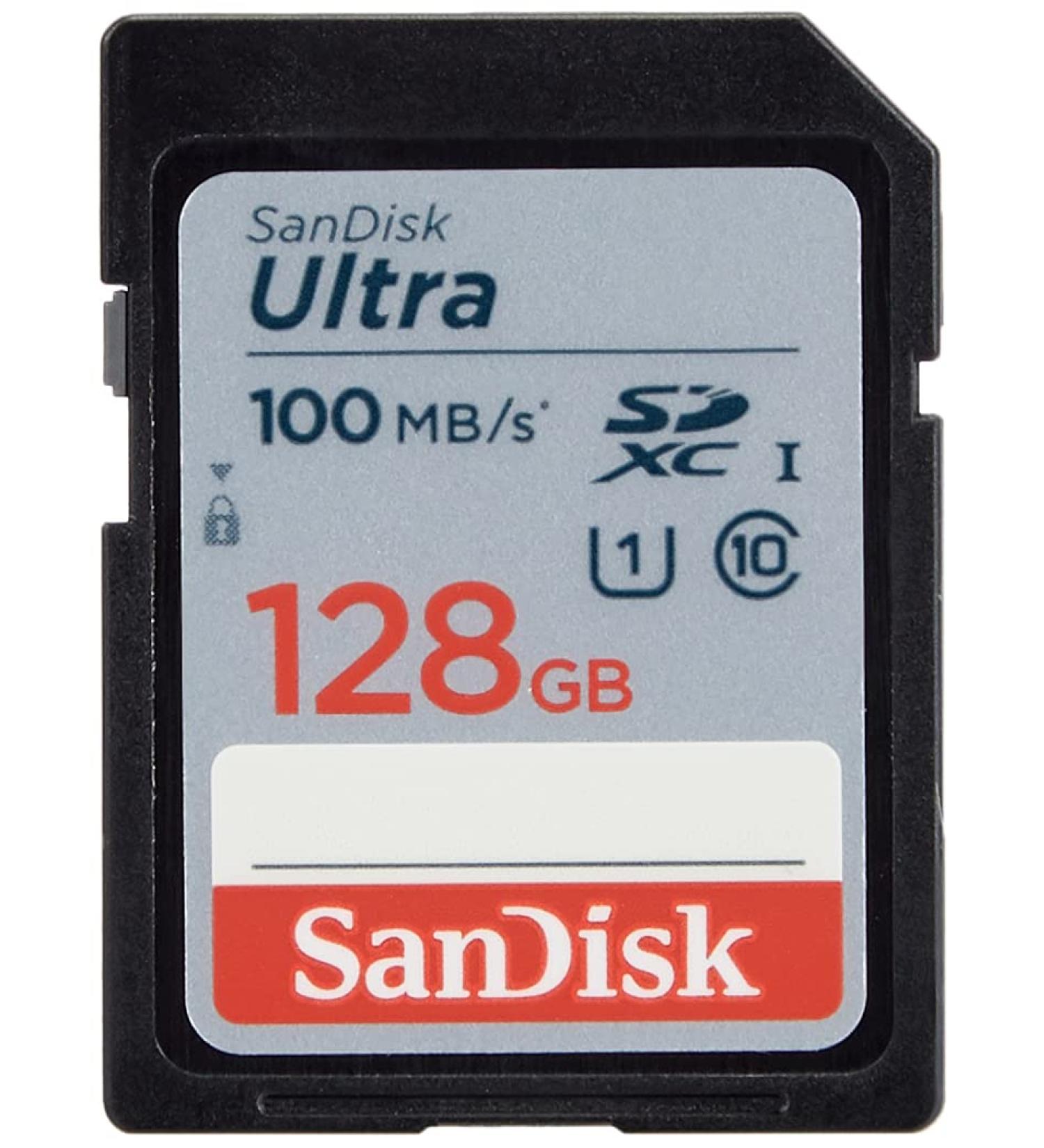 SanDisk 128GB Ultra SDXC Memory Card - 100MB/s, C10 U1, Full HD - SDSDUNR-128G-GN6IN - Buy Online on GoSupps.com