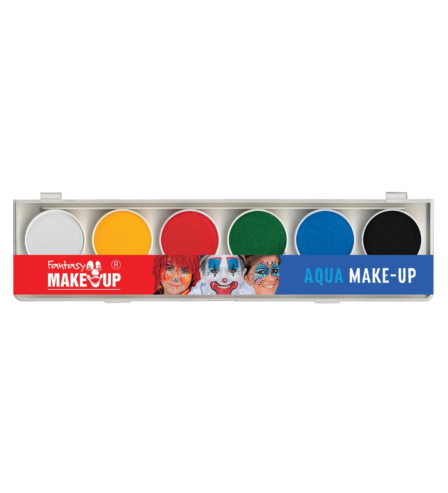 Kreul 37070 - Fantasy Aqua Make Up paint box 6 colours make-up