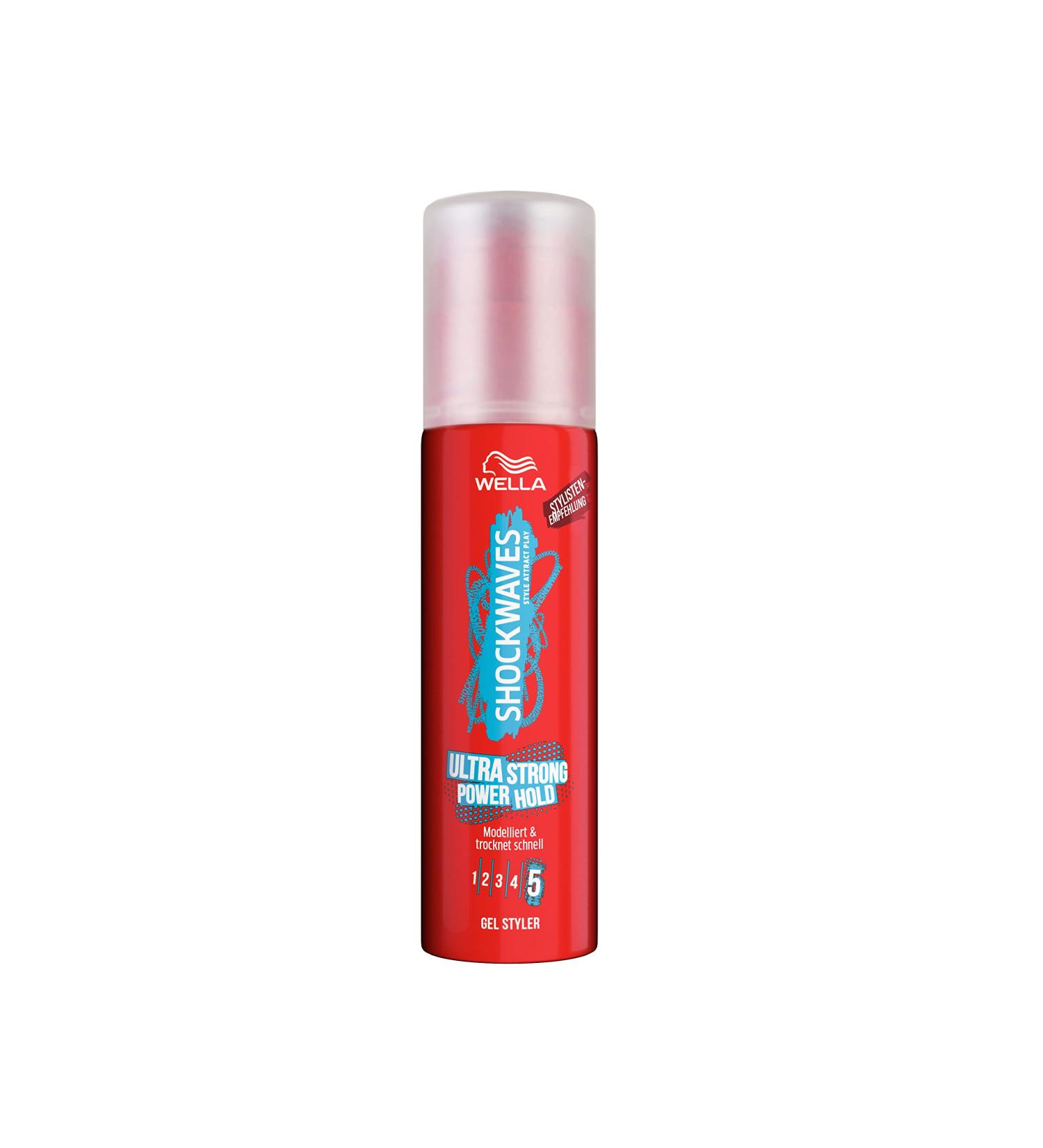 Shockwaves Ultra Strong Power Hold Gel STYLER Styling gel with maximum hold no stickiness Quick-drying alcohol-free formula with shimmer finish 100 ml - Buy Online on GoSupps.com