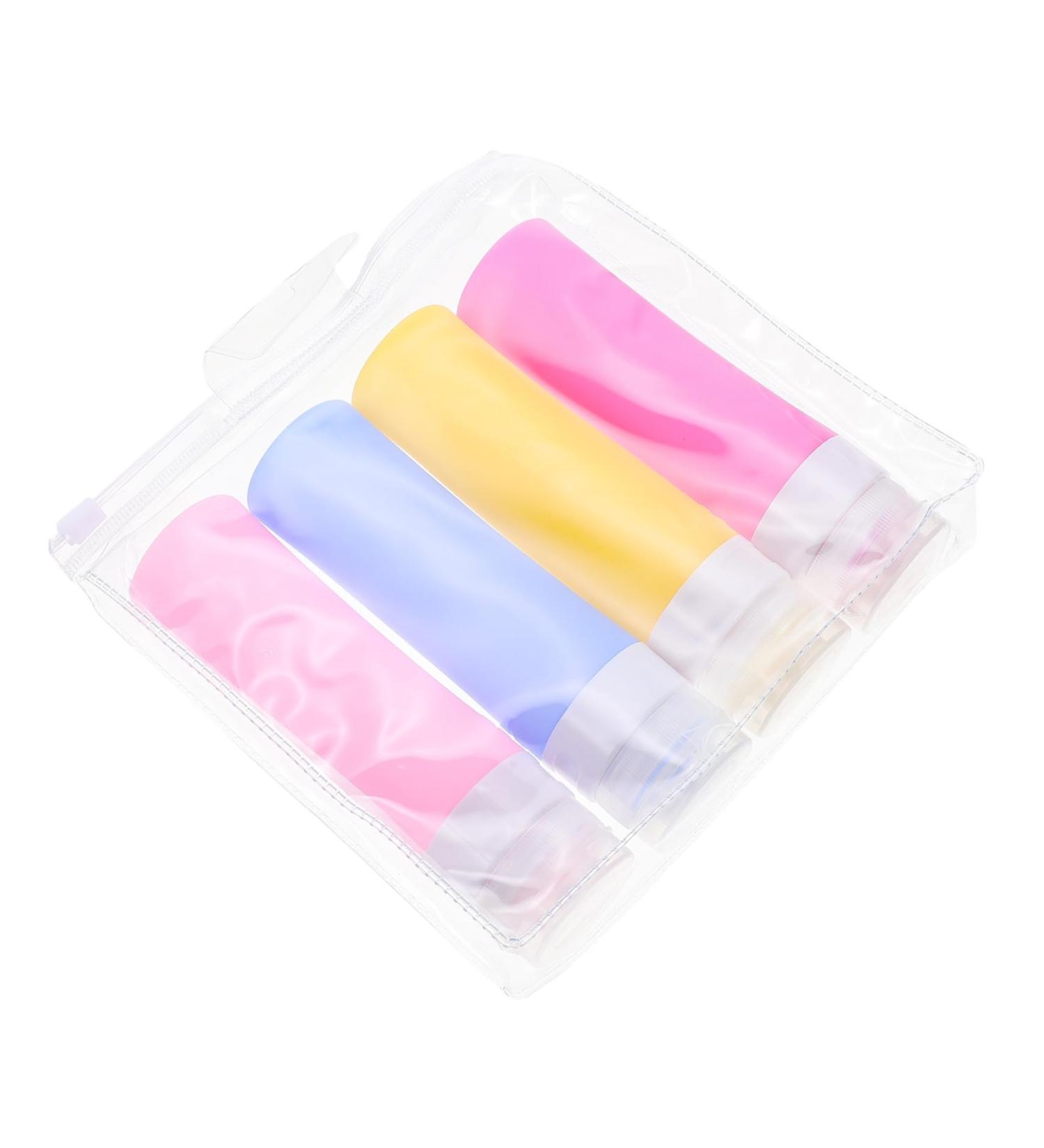 Beaupretty 1 Set Bottled Shampoo Vial Eye Cream Vial Hand Soap Dispenser Liquid Containers Nose Piercing Kit Multipurpose Sub Bottle Travel Lotion Silicone Tube Food Grade Silicone 14X3.5CM Assorted Color 1 - Buy Online on GoSupps.com