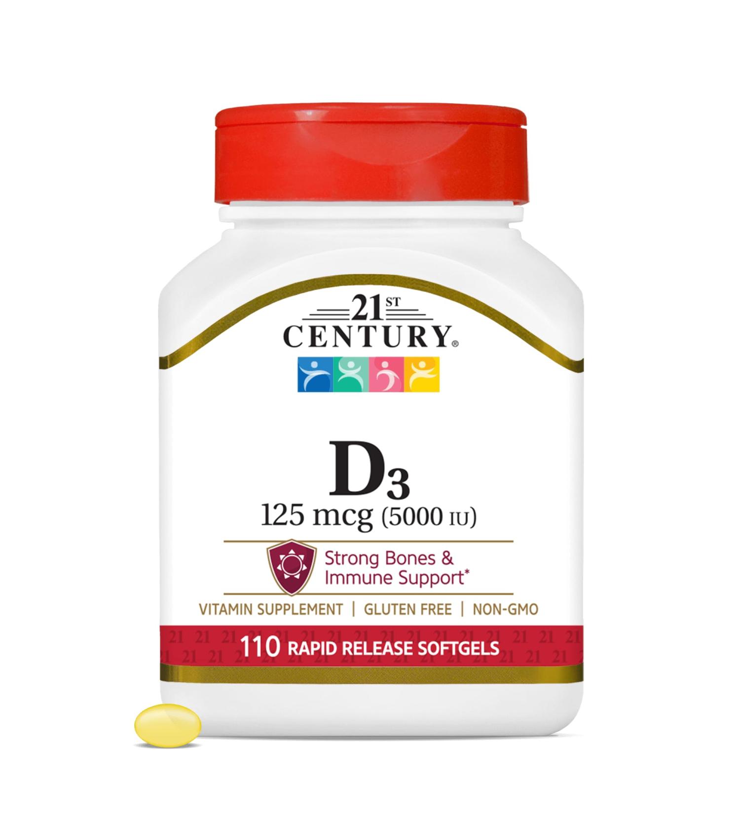 21st Century D 5000 iu Tablets 110-Count Pack of 4 - Buy Online on GoSupps.com