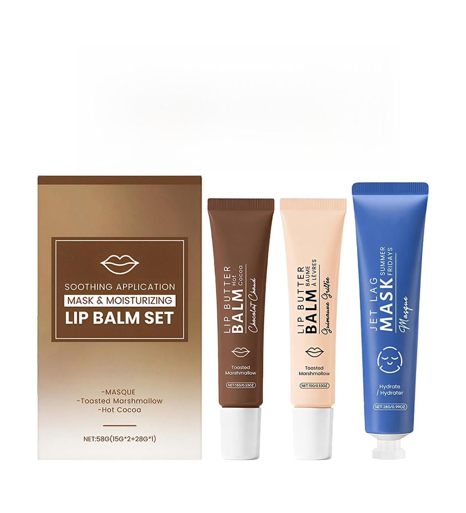  Generisch Lip care sticks repair cream kit Christmas lip balm with face mask - For lips facial pores travel Valentine's Day makeup - Gift - Buy Online on GoSupps.com