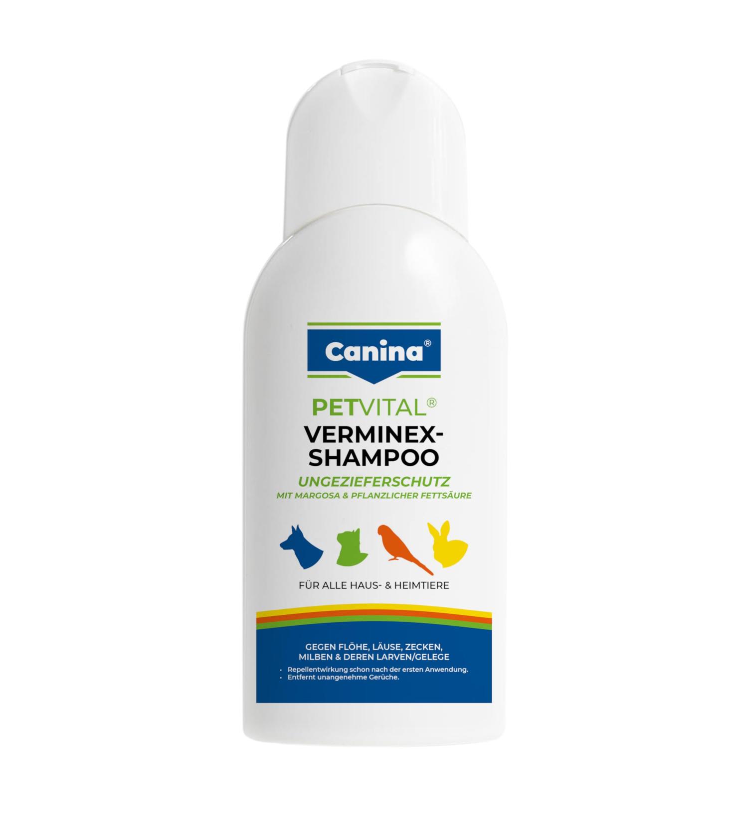 Canina 741656 Petvital Verminex Shampoo 250ml - Effective Pet Flea & Tick Treatment | International Shipping Available - Buy Online on GoSupps.com