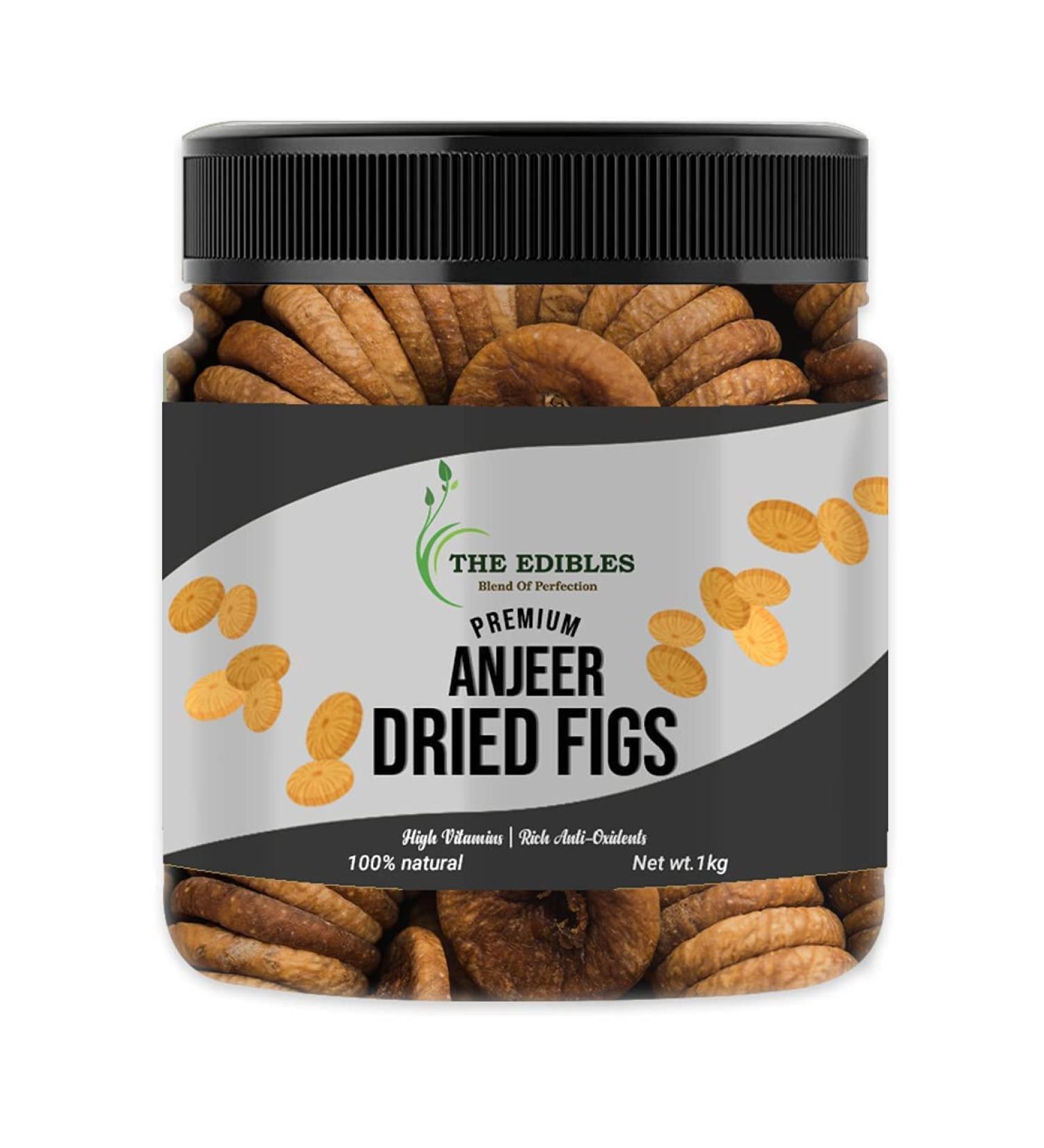 THE EDIBLES Dry Fruit Dried Figs Afghani Anjeer - 250 gm | Afghani Anjeer Figs Dry Fruits Anjir_Packing May Vary - Buy Online on GoSupps.com