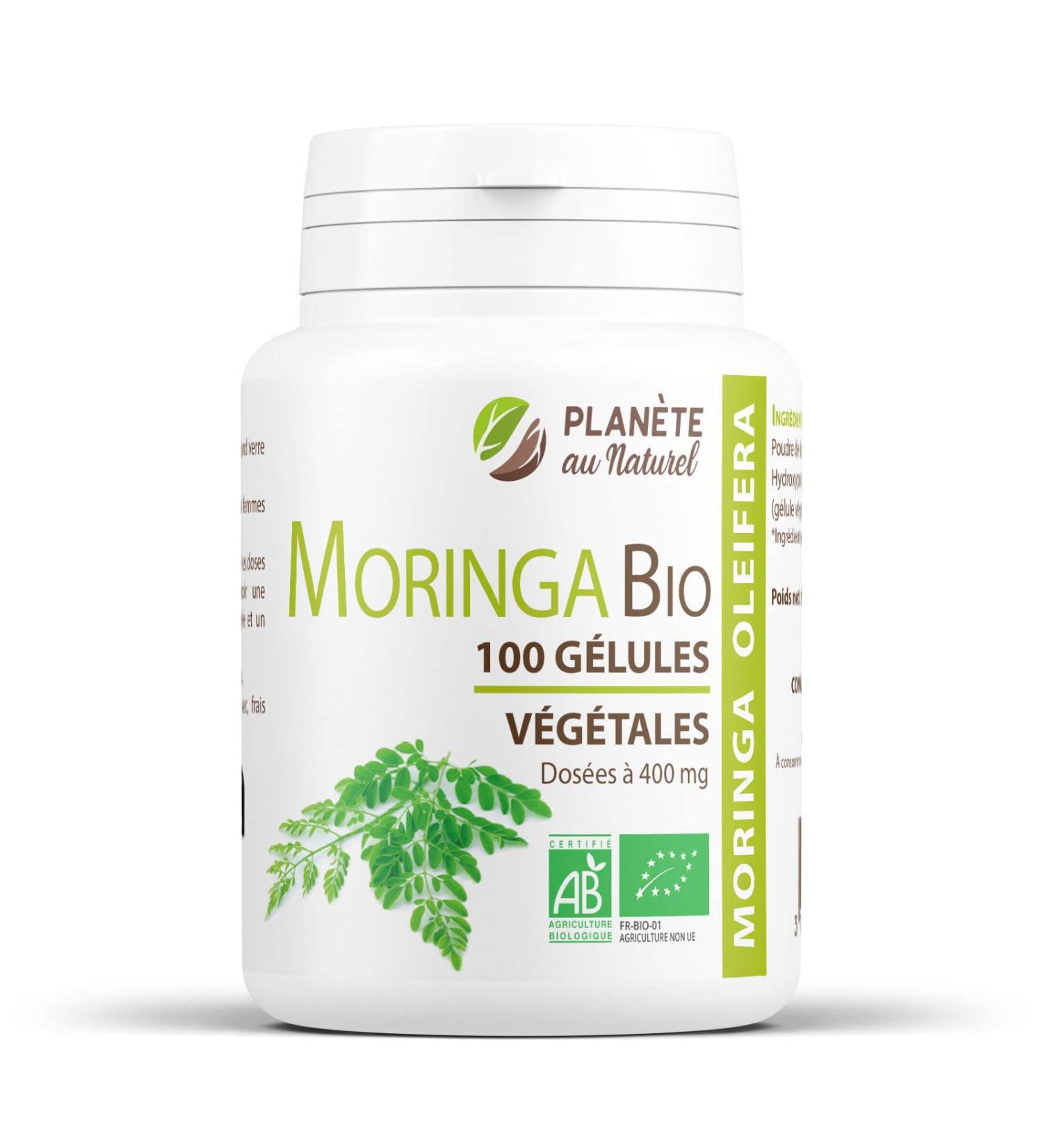 Moringa Oleifera Bio - 400mg - 100 g lules v g tales 100 count (Pack of 1) - Buy Online on GoSupps.com