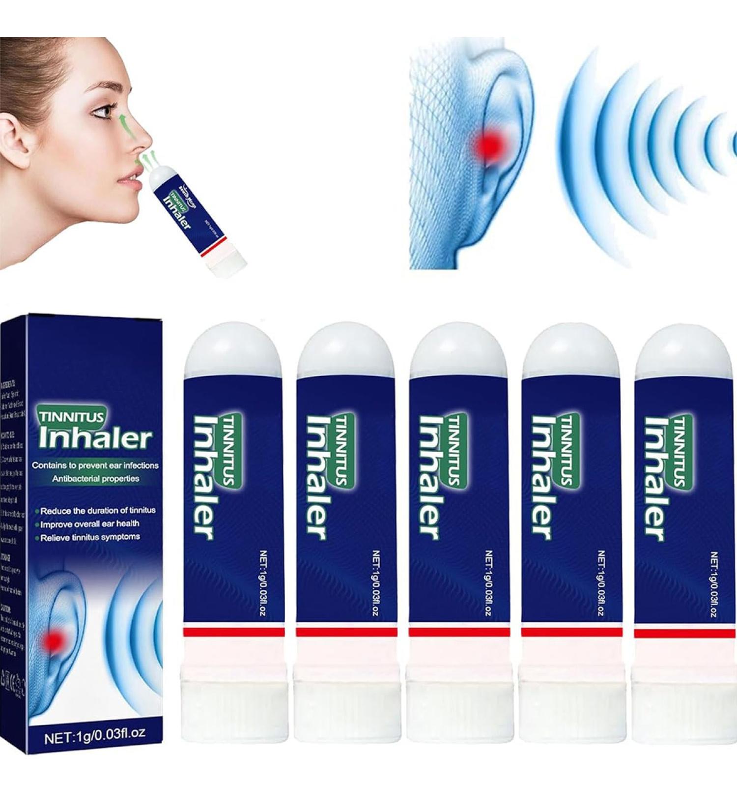 Biijuk Echo Ease Tinnitus Inhaler innitus Relief for Ringing Ears Auricalm Tinnitus Relief Device Echo Ease Nose Inhaler for Tinnitus Echoease Tinnitus Relief Spray Relieve Ear Discomfort (5PCS) - Buy Online on GoSupps.com