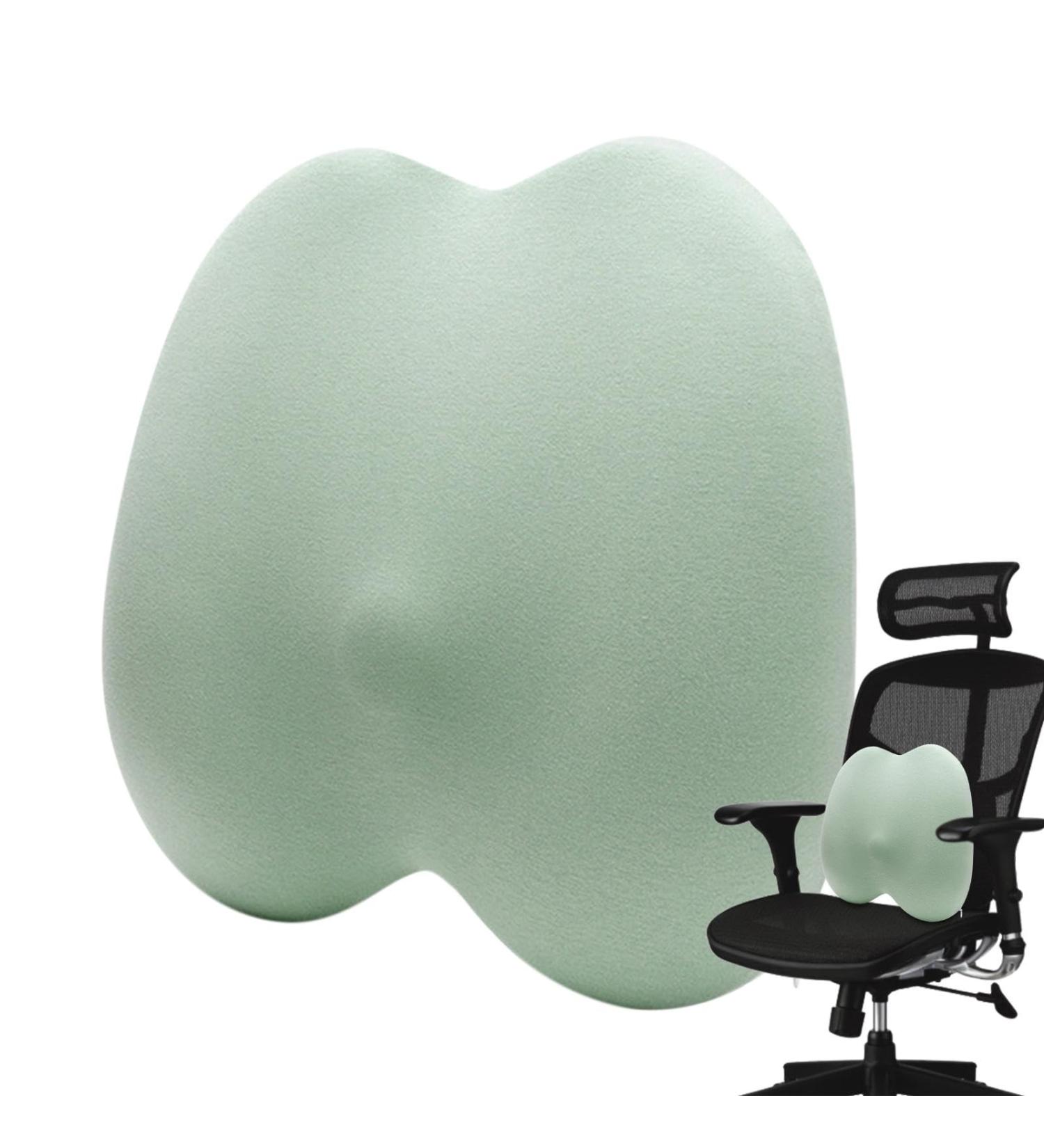 Car Seat Lumbar Cushion Breathable Lumbar Support Cushion - Ergonomic Summer Waist Protection Soft Sponge Car Waist Pad Green - Buy Online on GoSupps.com