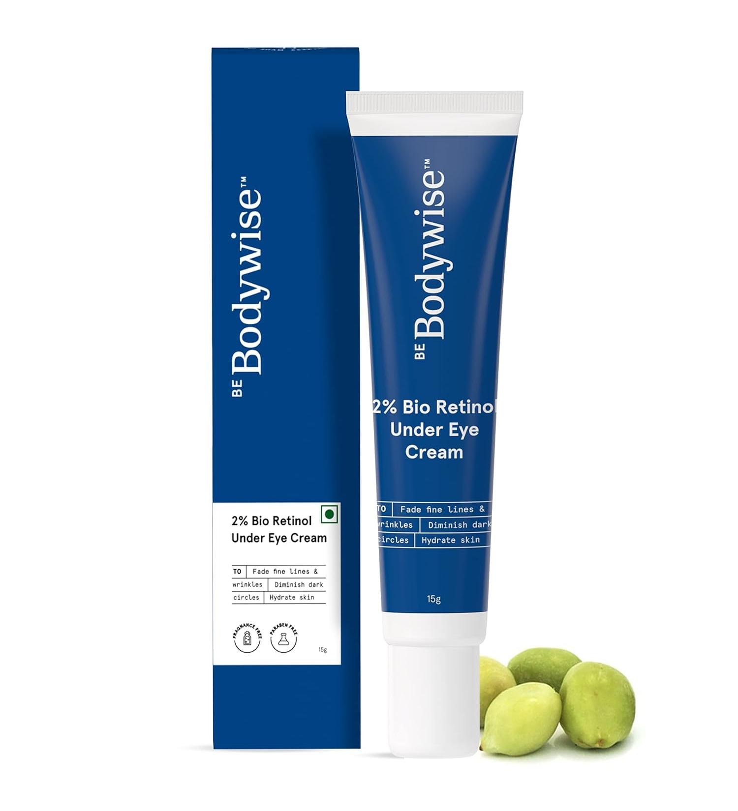 2% Bio Retinol Under Eye Cream 15g | With 2% Bio Retinol 1% Niacinamide & 2% Kakadu Plum | Helps to Reduce Dark Circles Fine Lines & Wrinkles Puffed Eyes - Buy Online on GoSupps.com