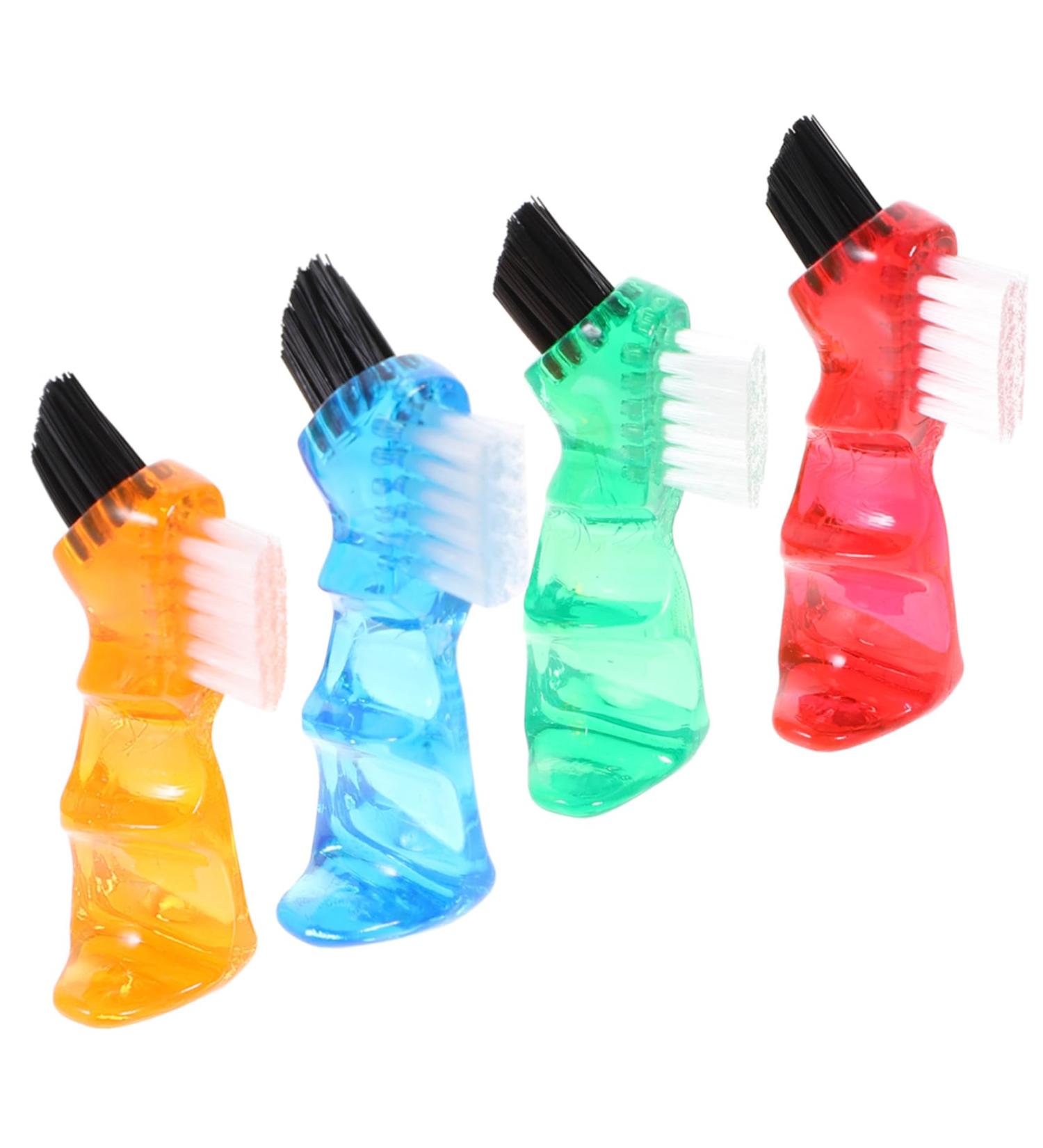 BUIFULSIC 4-Piece Toothbrush Prosthesis Set | Soft-Born Cleaning Brushes for Implants | Mini Double Brush Pro Cleaner - Buy Online on GoSupps.com