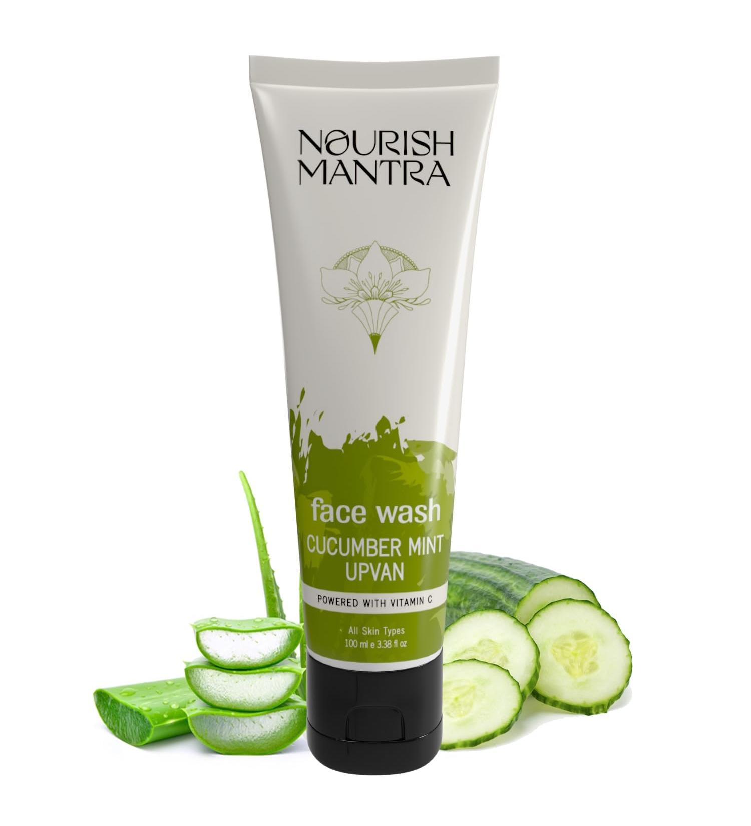 SODEN Cucumber Mint Upvan Face Wash - Vitamin C Niacinamide & Cucumber | All Skin Types | Vegan Cruelty-Free Paraben & SLS Free | 100 ml - Buy Online on GoSupps.com