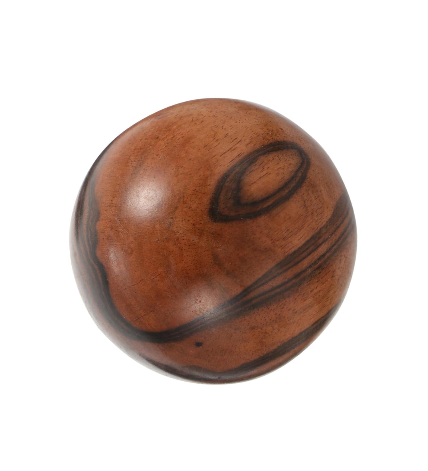 Beaupretty 2-St Fitness Golfer Baoding Balls - Wooden Chinese Health Massage Balls (5.10x5.00cm) - Perfect for Older Adults - Ebony Brown - Buy Online on GoSupps.com