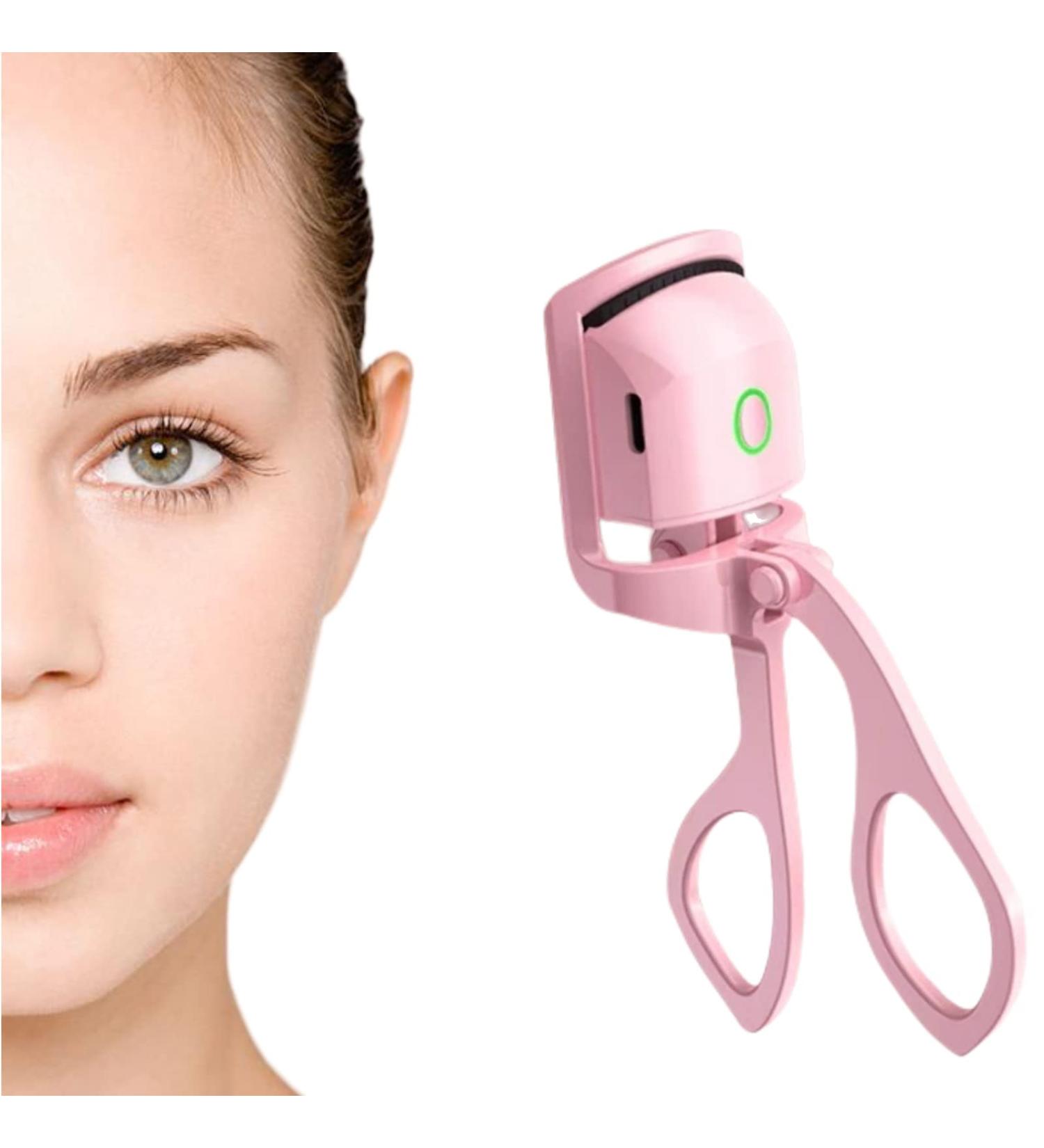 Buy Heated Eyelash Curler - Quick & Long-Lasting Curls | Electric Rechargeable Handheld Curlers (Pink) - Shop Internationally - Buy Online on GoSupps.com