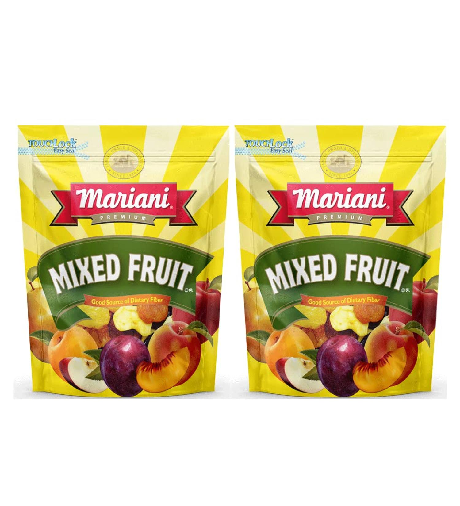 Mariani Mixed Dried Fruit - Healthy Snacks for Kids & Adults | Vegan, Gluten Free, No Sugar Added, Fat Free | 32 oz Resealable Bulk Bag (Pack of 2) - Buy Online on GoSupps.com