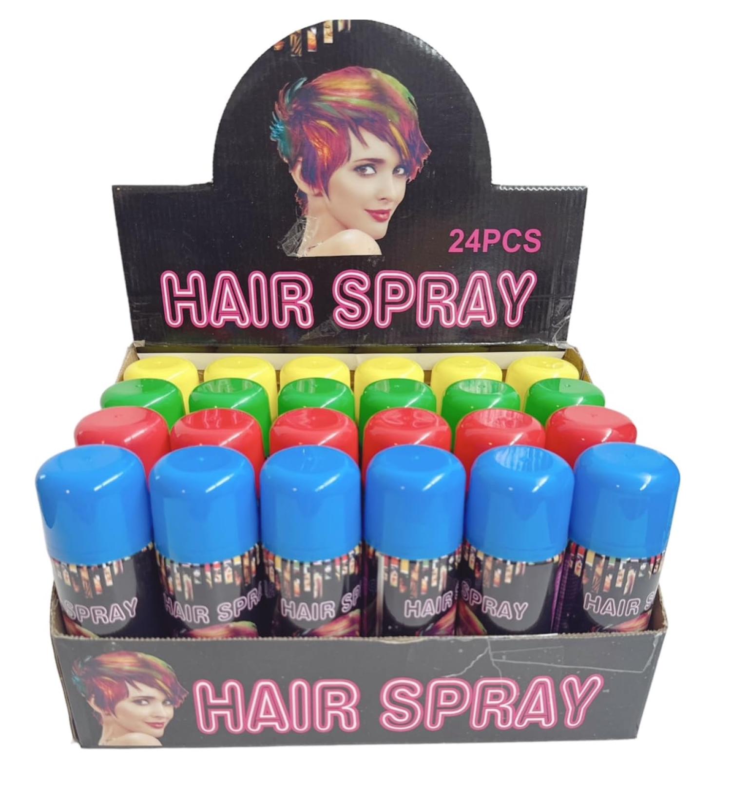 Temporary Hair Color Spray Birthday Party New Year Party Celebration- Case (48 Cans) - 4 Colors - Buy Online on GoSupps.com