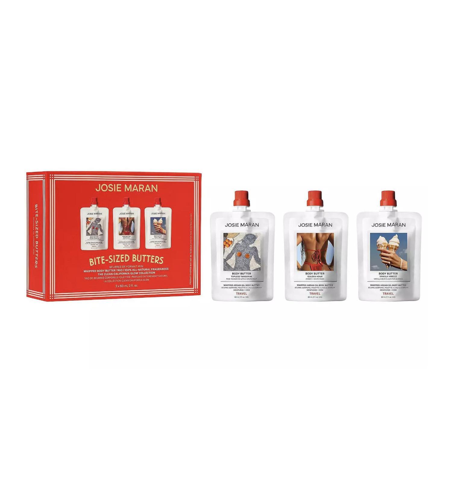 Josie Maran Bite-Sized Butters Mini Whipped Body Butter 3-Piece Gift Set